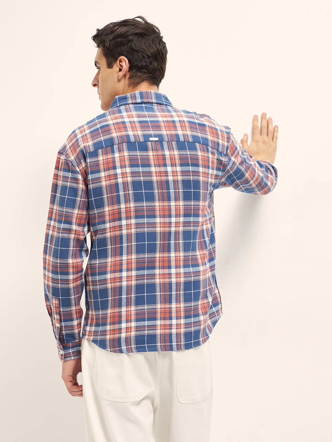 Men Checked Relaxed Fit Overshirt - Image 2