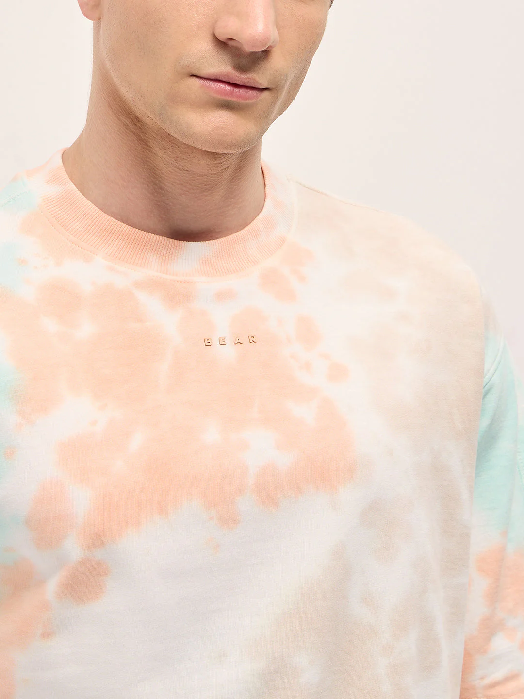 Men MultiColor Tie-Dye Oversized T-shirt - Image 5