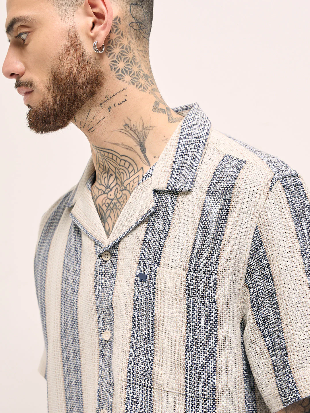 Men Striped Relaxed Fit Casual Shirt - Image 5