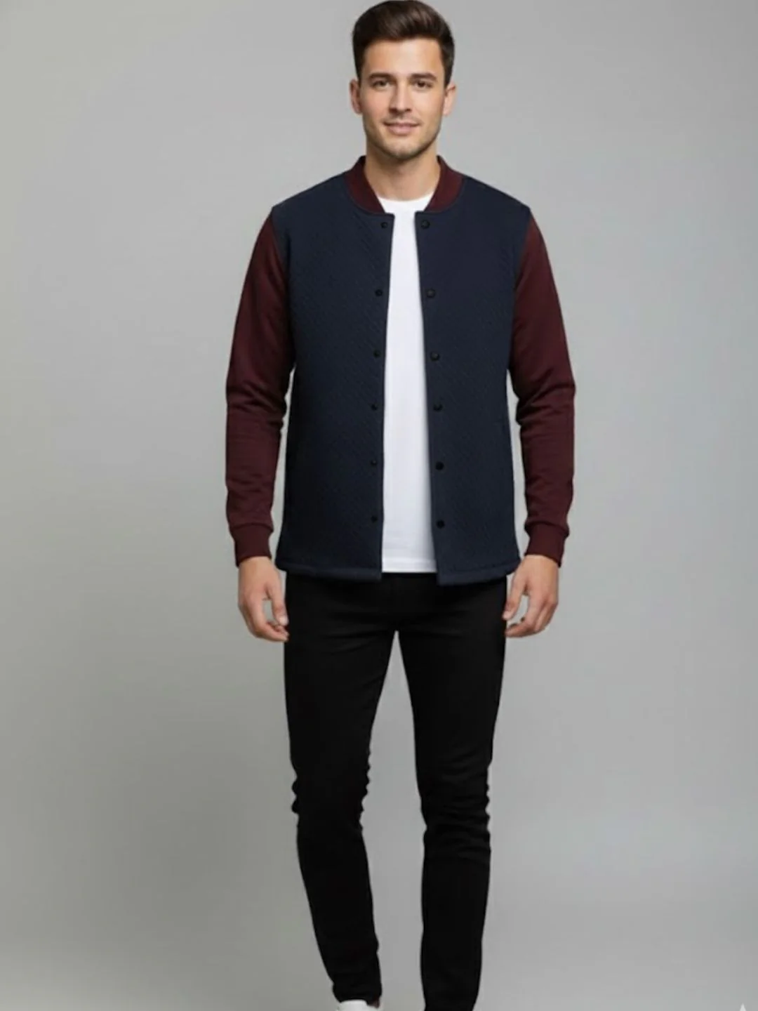 Men Colorblock Casual Jacket - Image 4