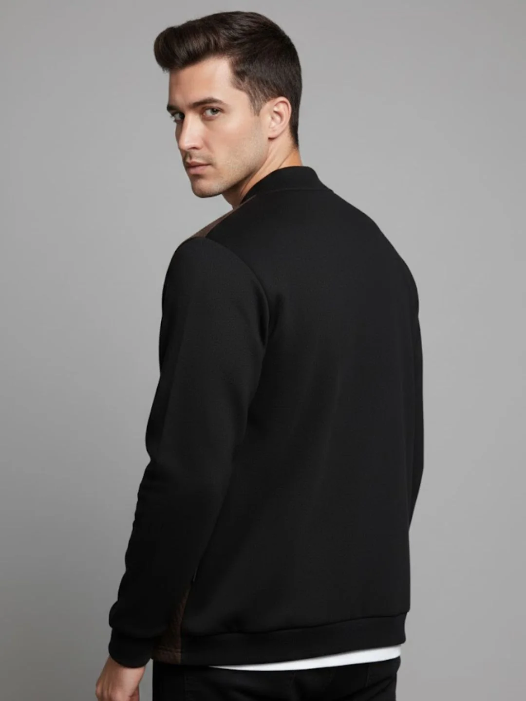 Men Colorblock Casual Jacket - Image 2