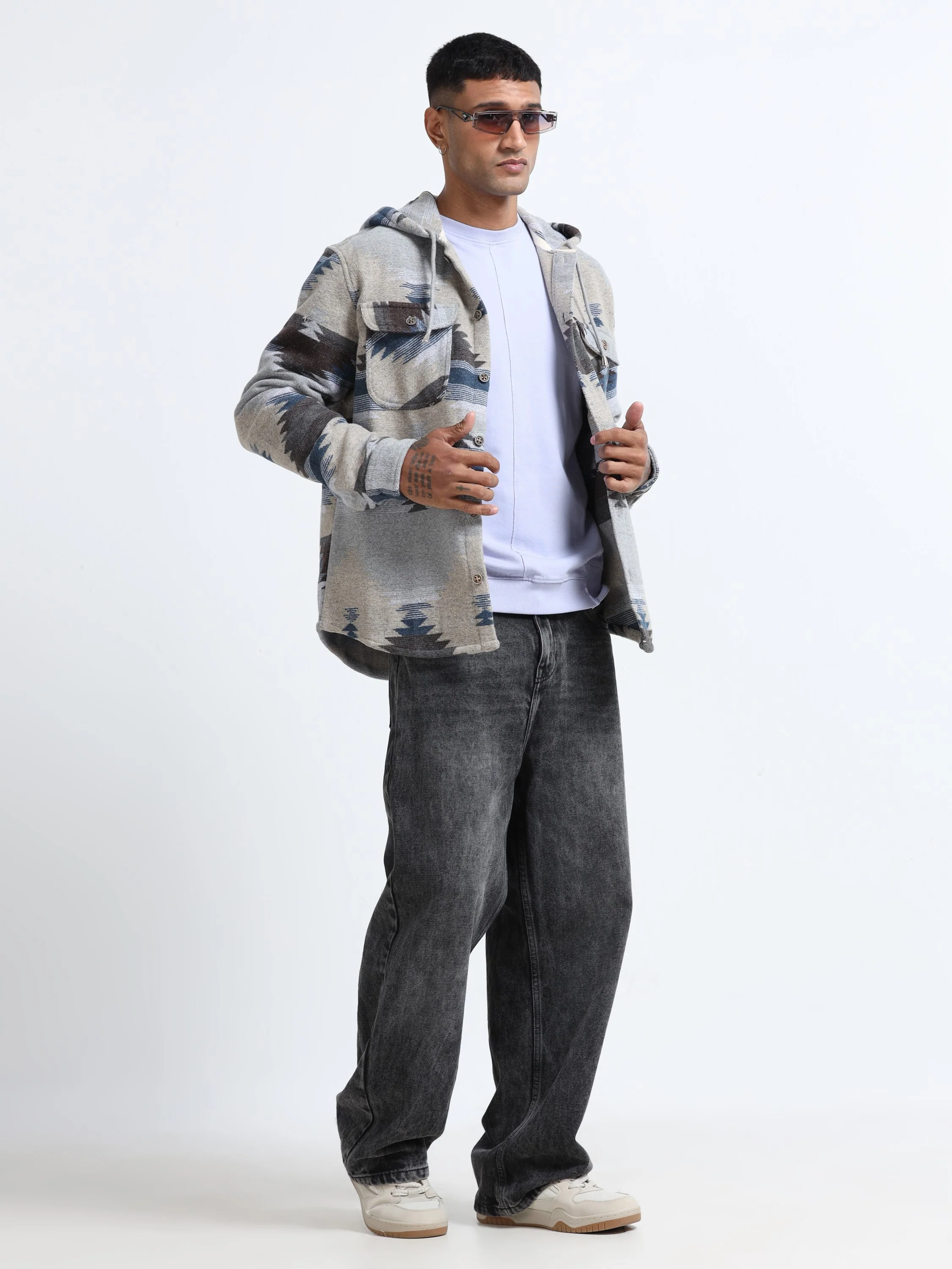 Men Cozy Hooded Shacket - Image 7