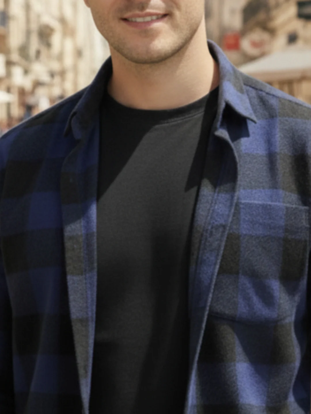 Men Multi Cut Away Collar Shirt - Image 3
