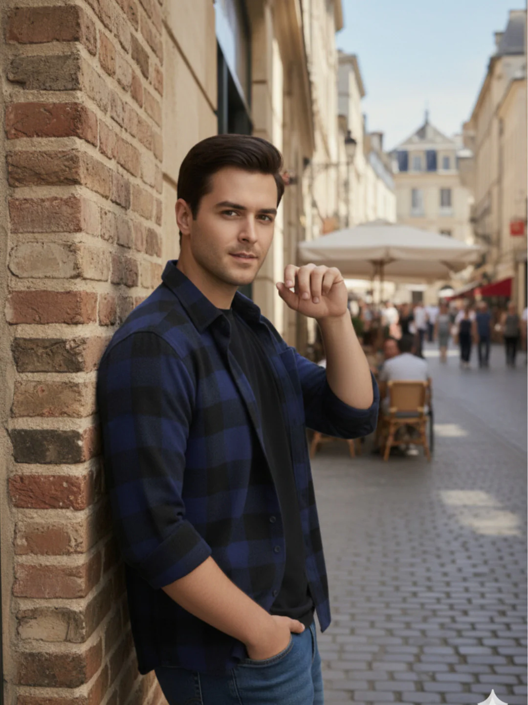 Men Multi Cut Away Collar Shirt - Image 6