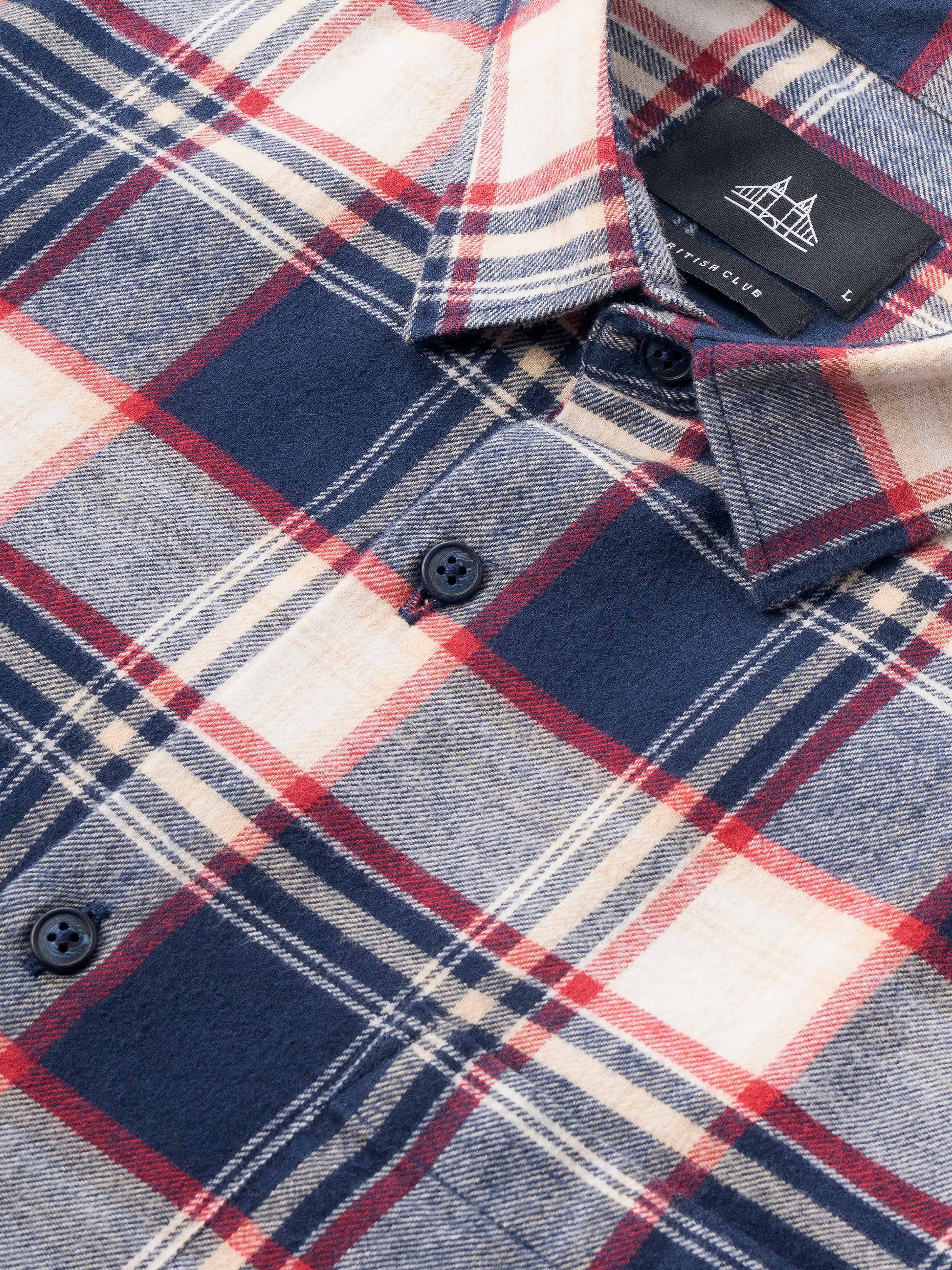Men Multi Flannel Checked Shirt - Image 8