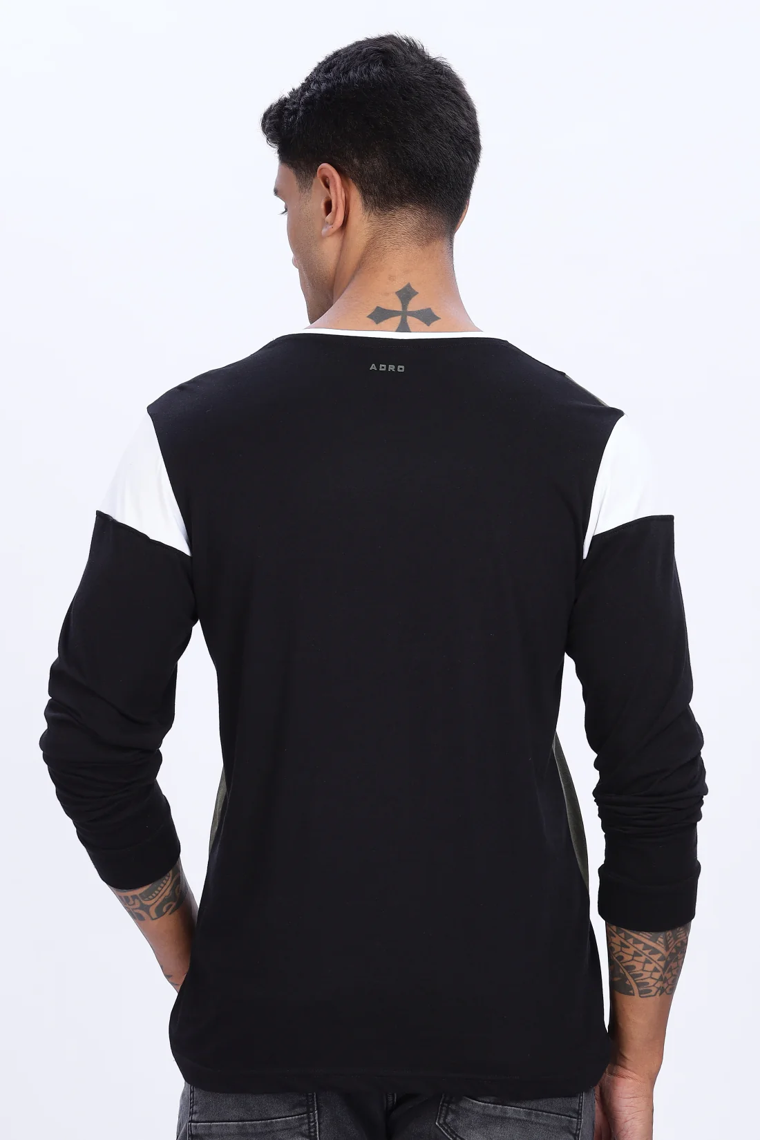 Men Multicolor Casual Full Sleeve Round Neck T-Shirt - Image 4