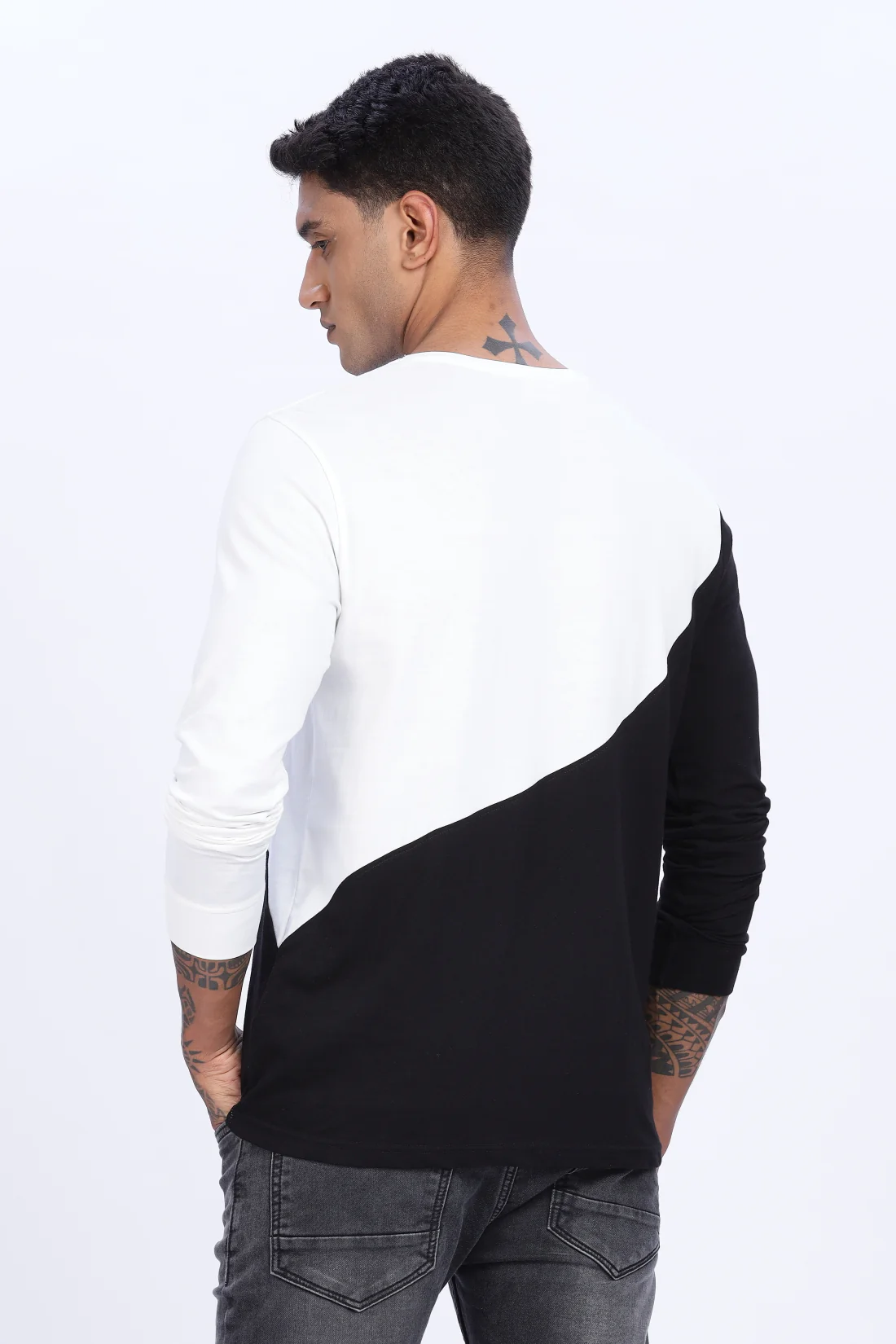 Men Multicolor Casual Relaxed Fit Round Neck T-Shirt - Image 3