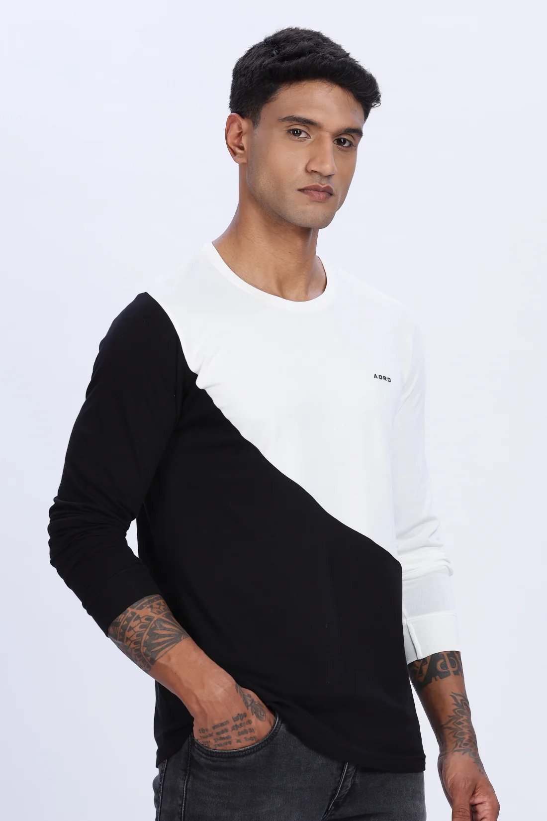 Men Multicolor Casual Relaxed Fit Round Neck T-Shirt - Image 4