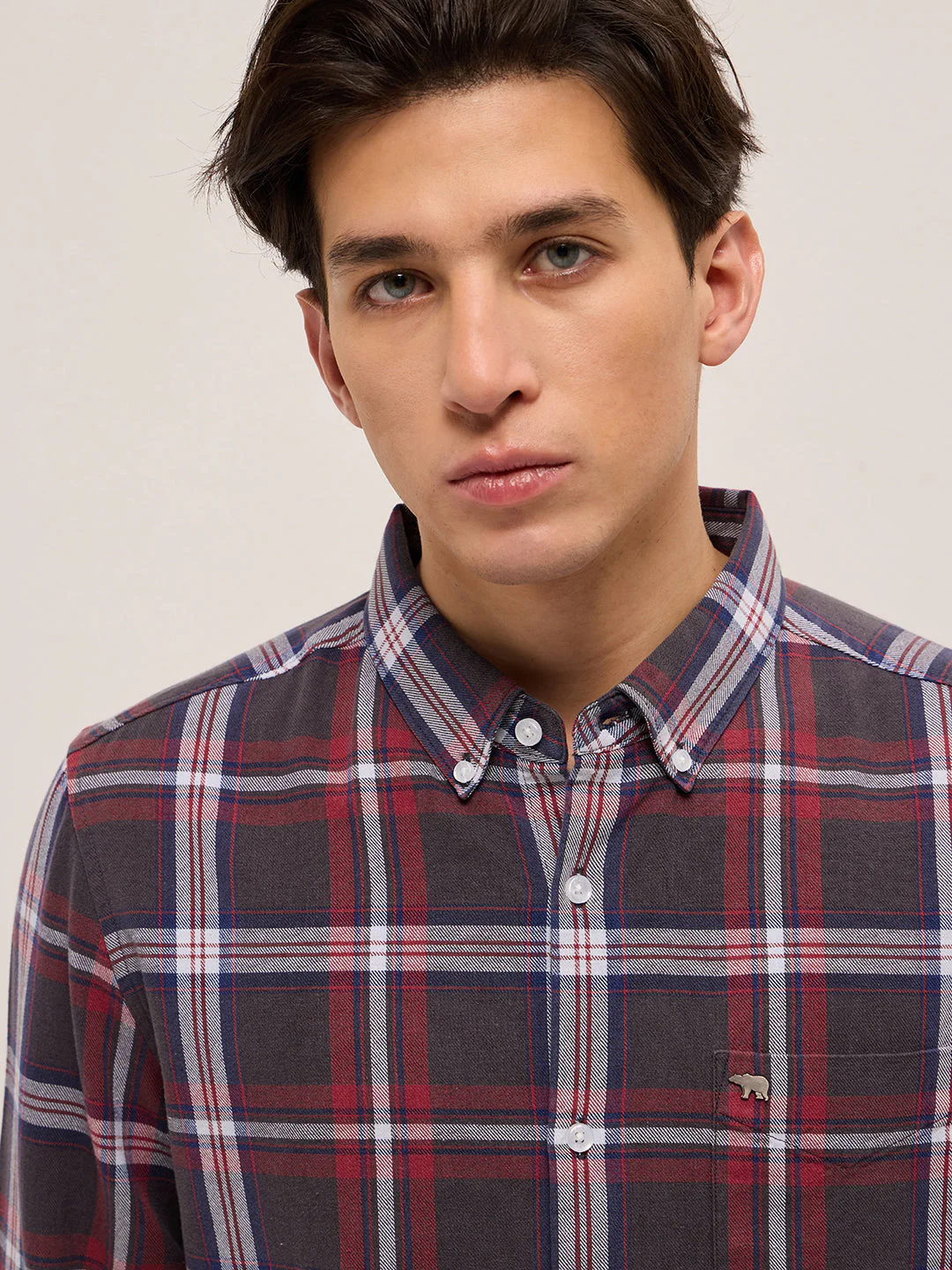 Men Multicolor Checked Slim Fit Casual Shirt - Image 5
