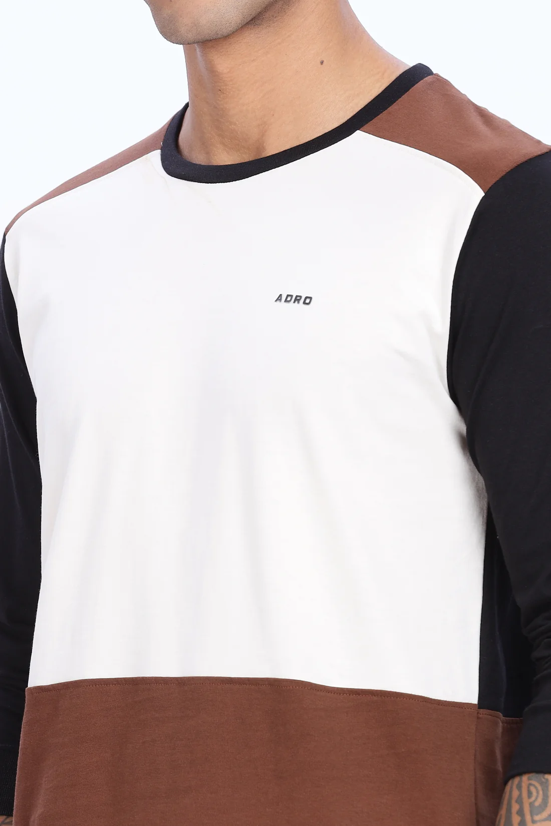Men Multicolor Comfortable & Stylish Regular Fit Full Sleeve Round neck Tshirt - Image 5