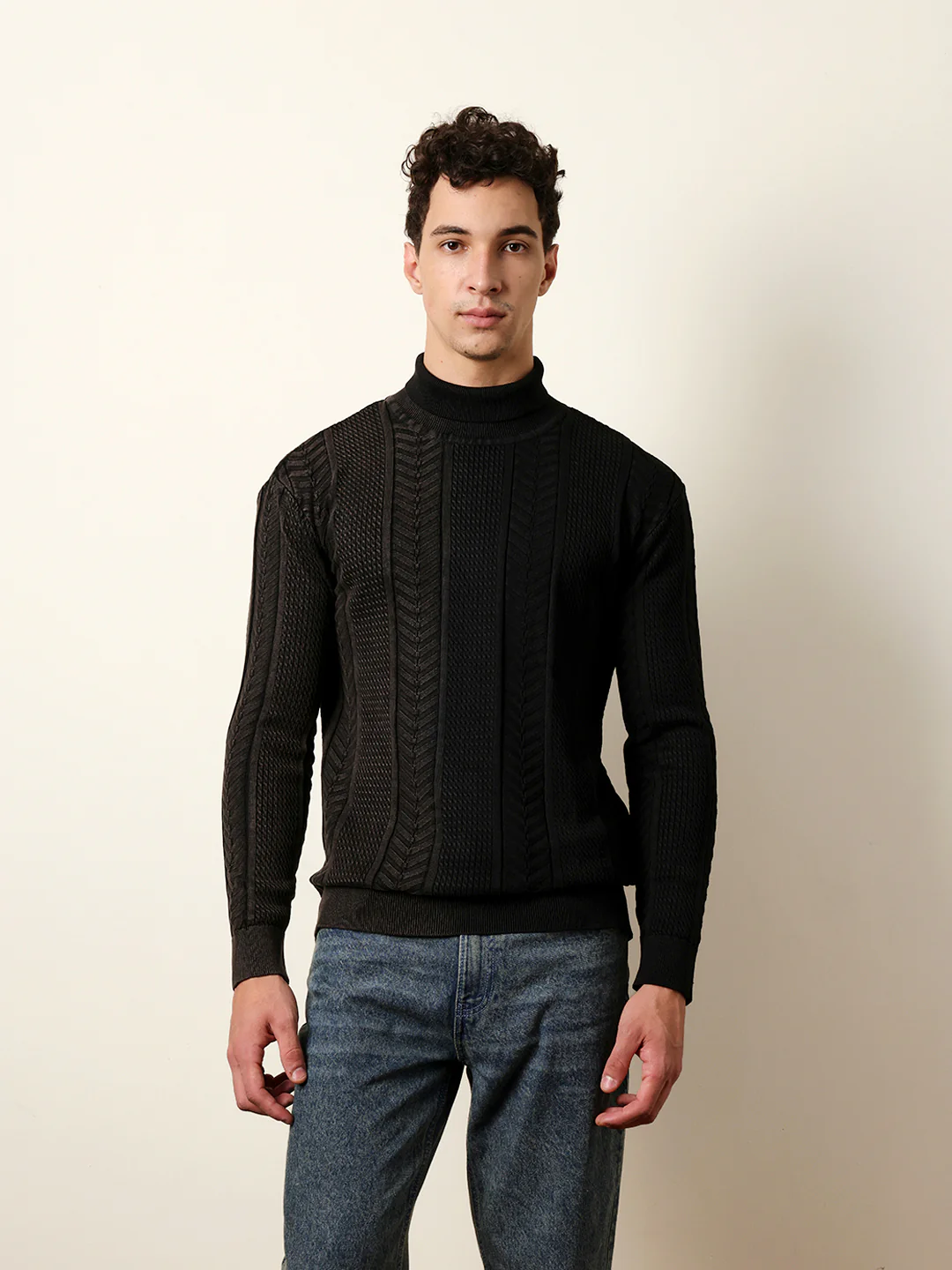 Men Multicolor Full Sleeve Relax T-Shirt - Image 3
