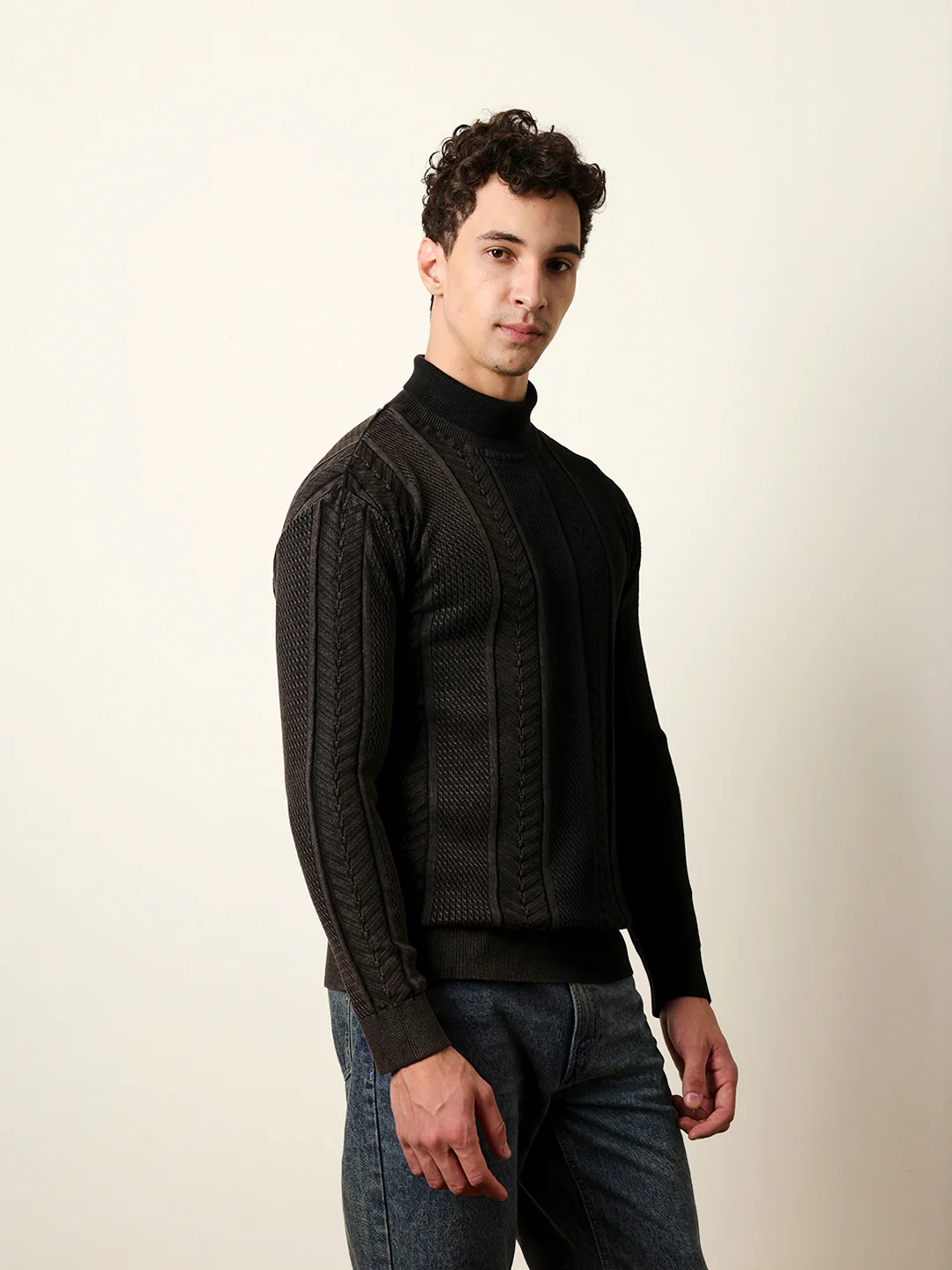 Men Multicolor Full Sleeve Relax T-Shirt - Image 5