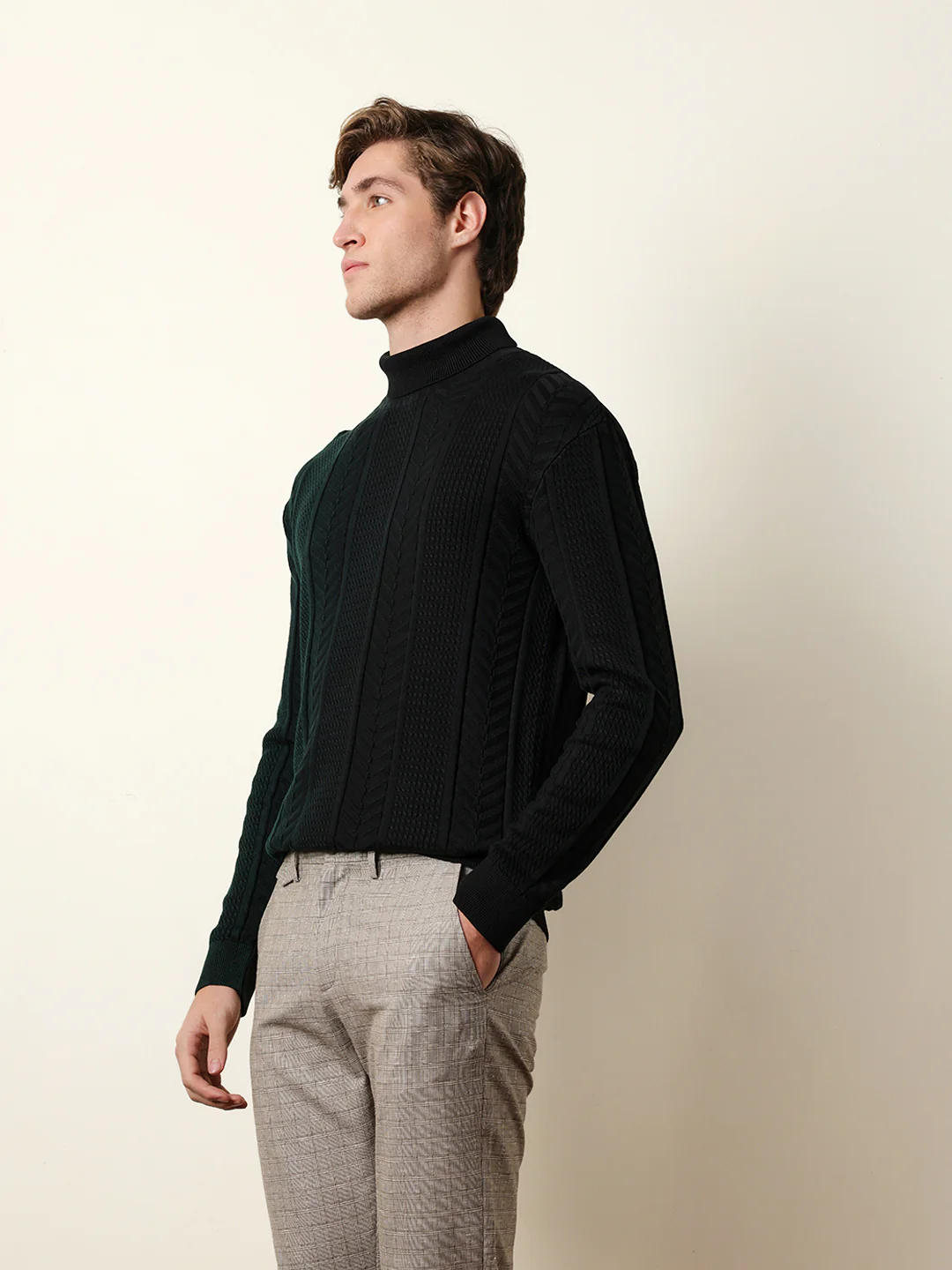 Men Multicolor Full Sleeve Relax T-Shirt - Image 4