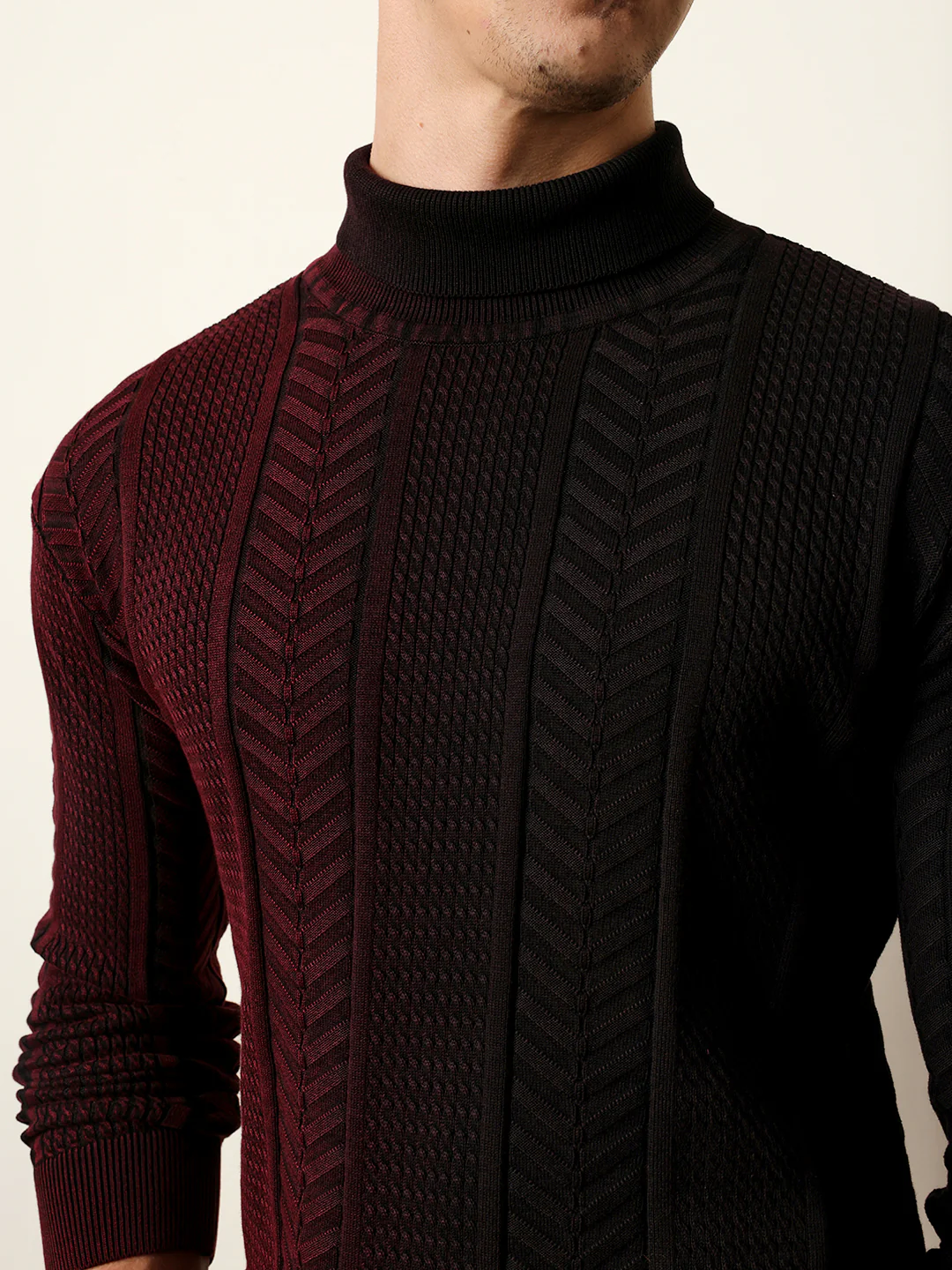 Men Multicolor Full Sleeve Relax T-Shirt - Image 6