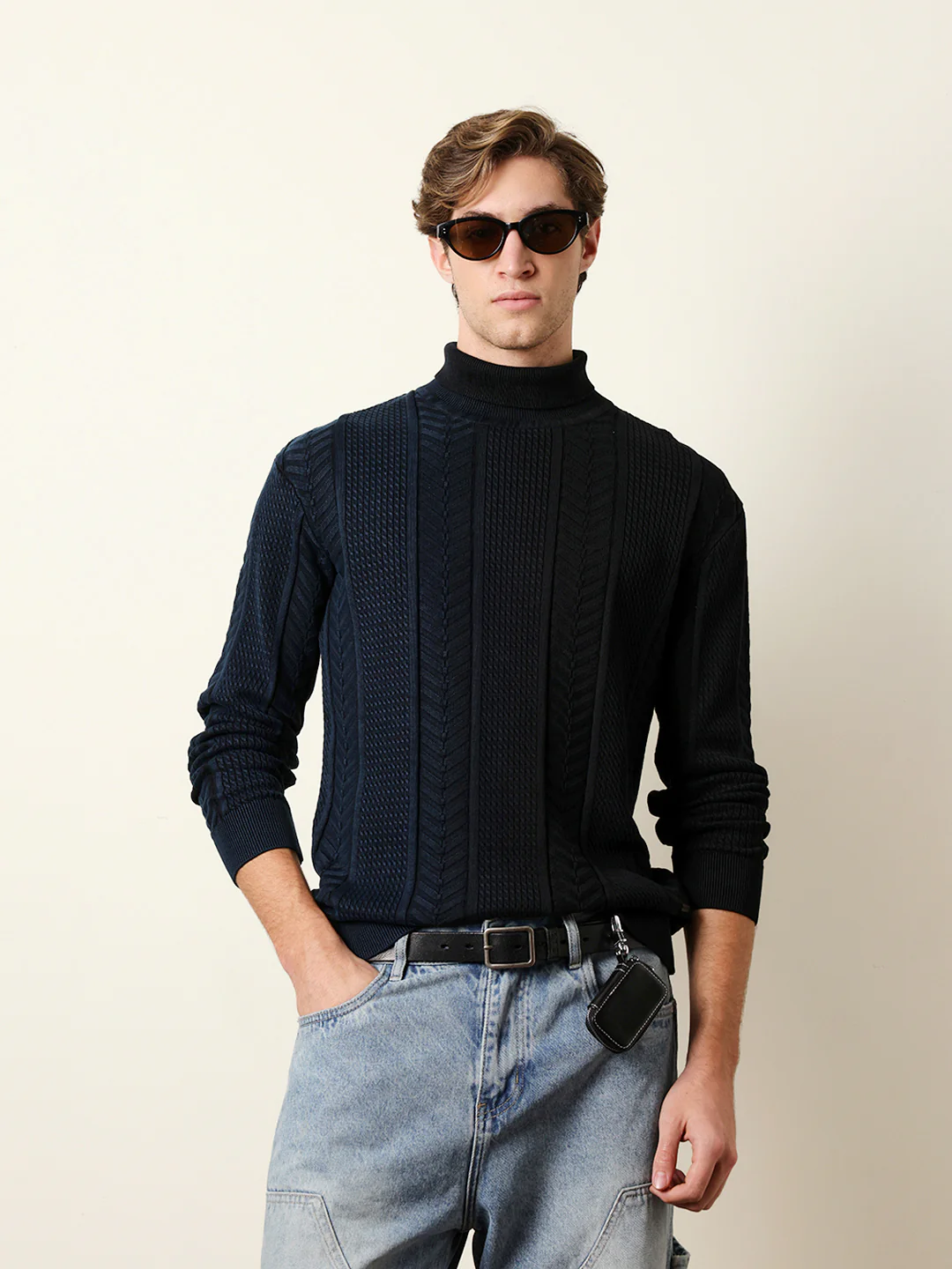 Men Multicolor Full Sleeve Relax T-Shirt