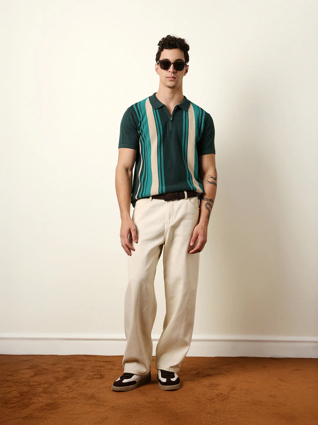 Men Multicolor Half Sleeve Polo T-Shirt - Image 2