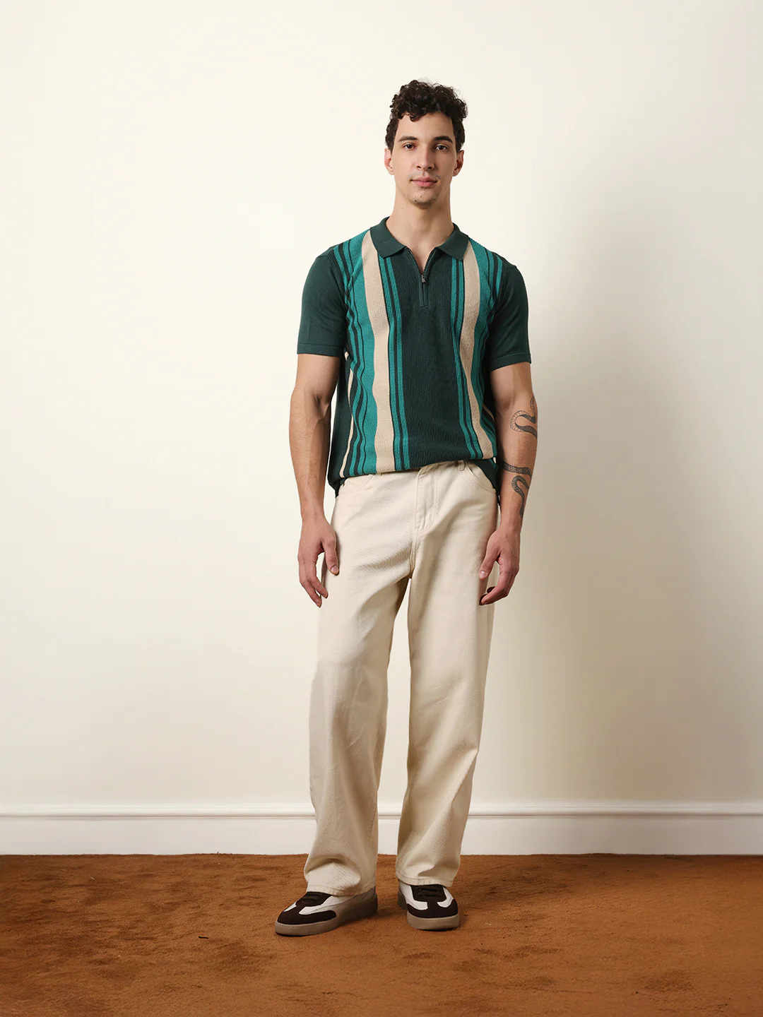 Men Multicolor Half Sleeve Polo T-Shirt - Image 8