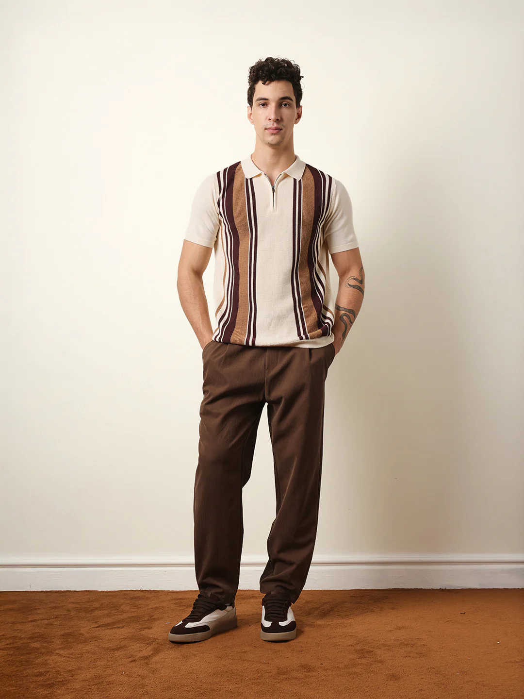 Men Multicolor Half Sleeve Polo T-Shirt - Image 7