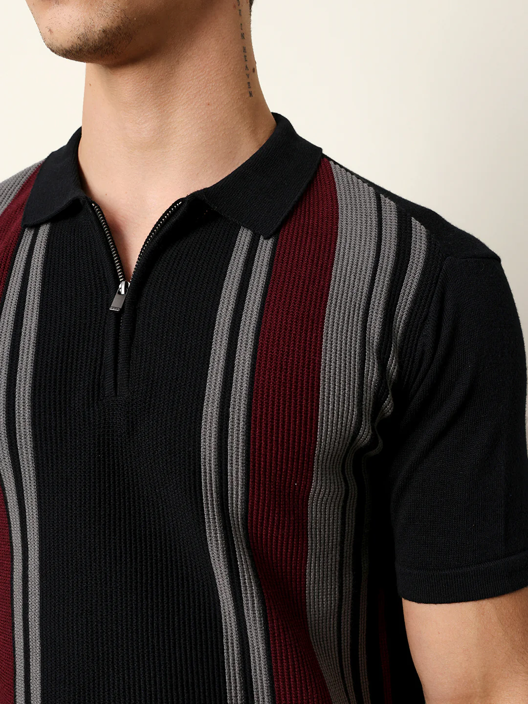 Men Multicolor Half Sleeve Polo T-Shirt - Image 6