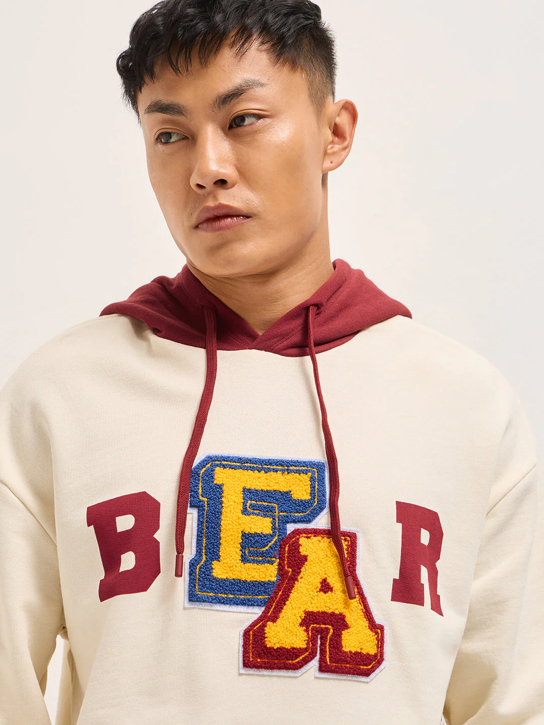 Men Multicolor Relaxed Fit Hoodie - Image 5