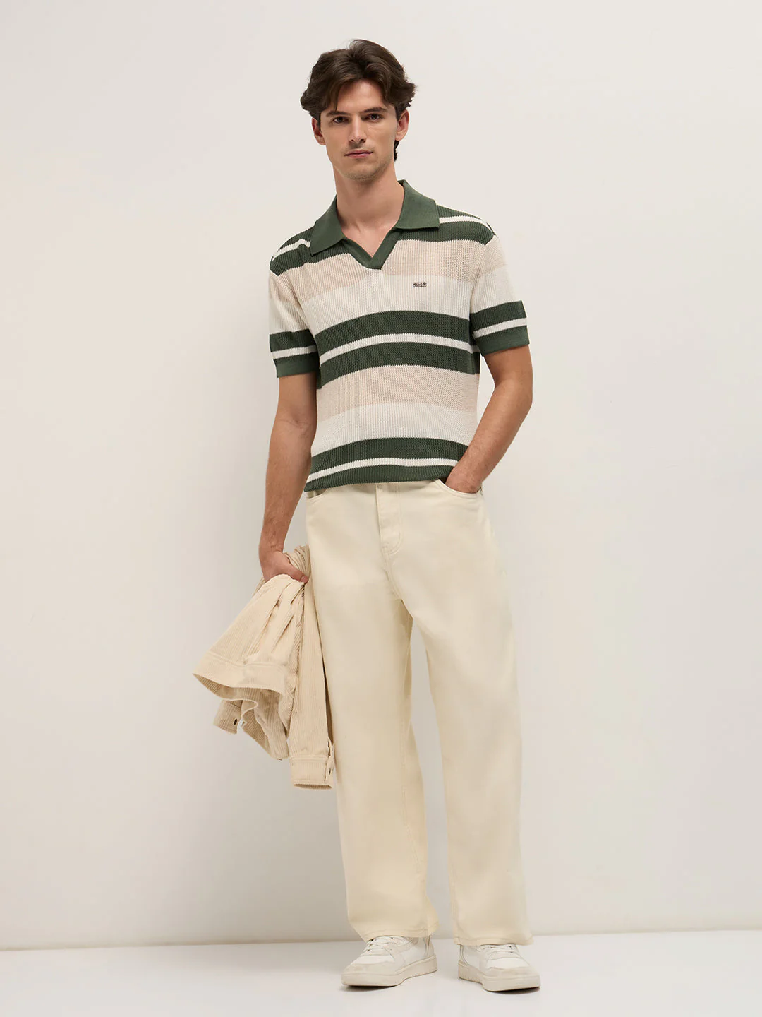 Men Multicolor Relaxed Fit Polo - Image 4