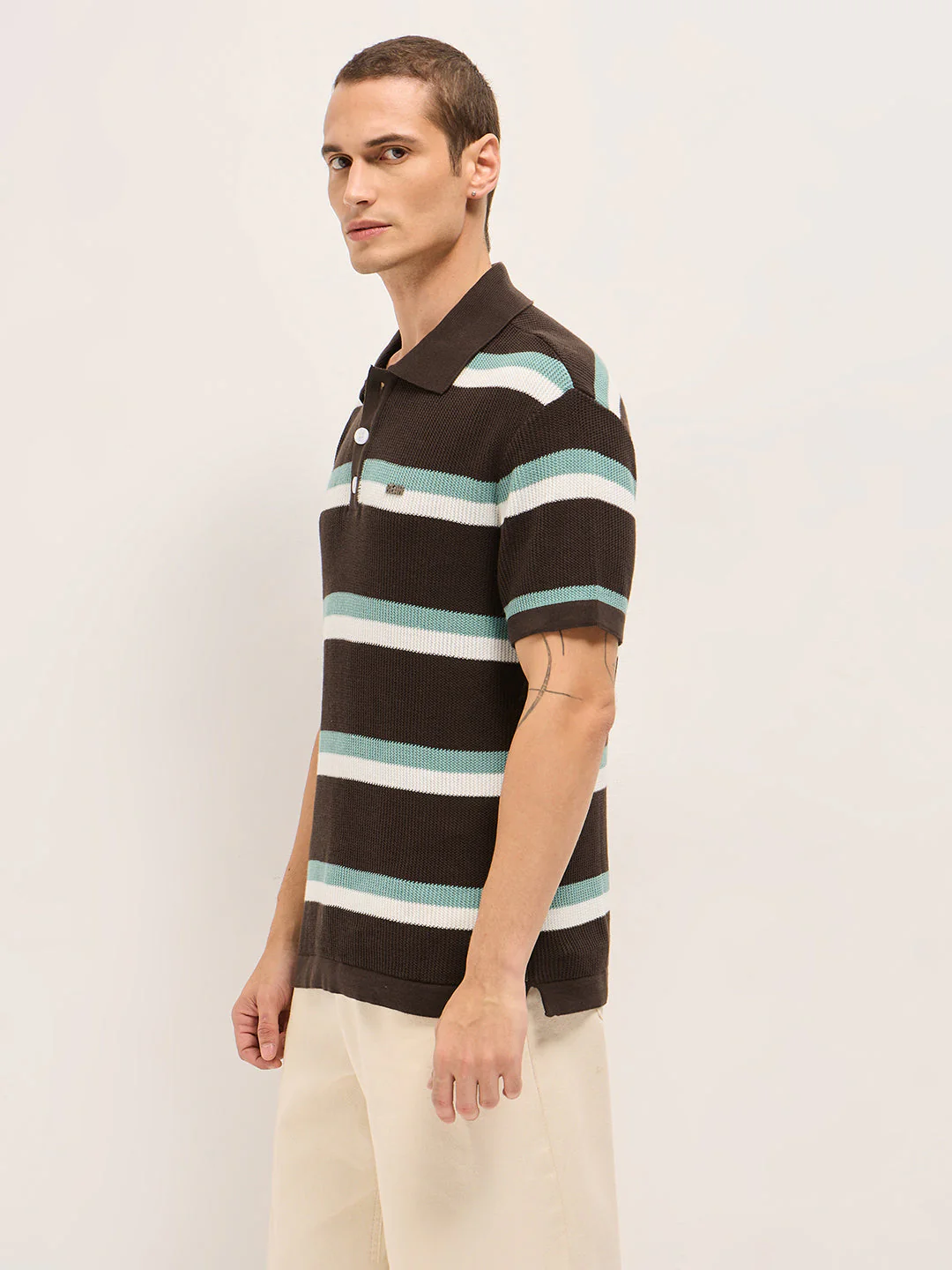 Men Multicolor Relaxed Fit Polo - Image 3