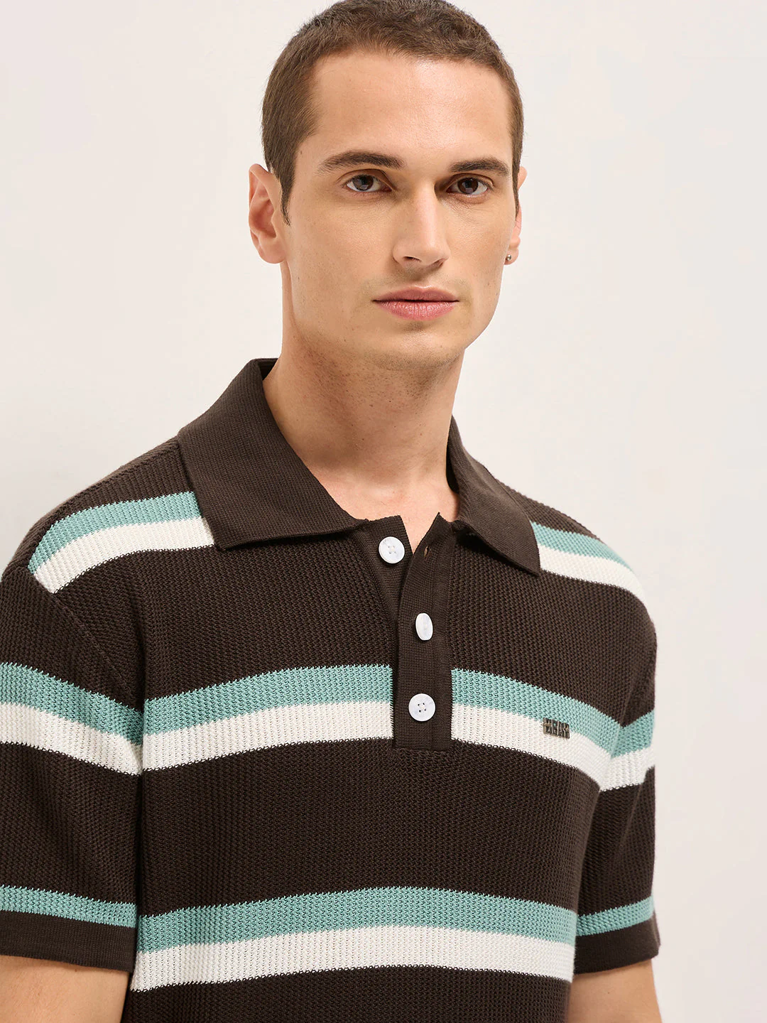 Men Multicolor Relaxed Fit Polo - Image 5