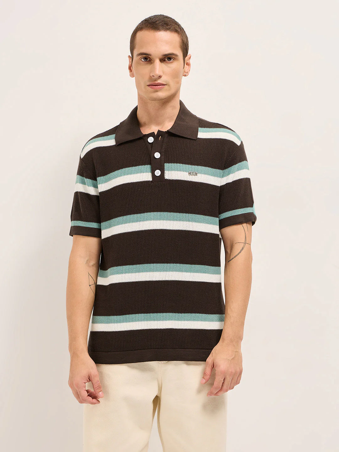 Men Multicolor Relaxed Fit Polo - Image 6