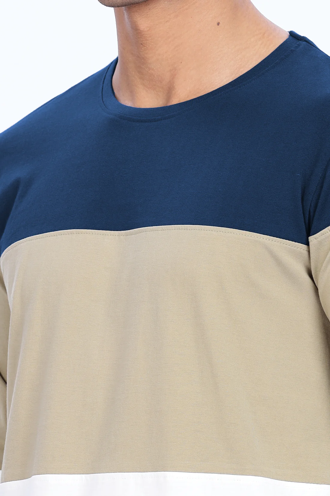 Men Multicolor Stylish Full Sleeve Round Neck T-Shirt - Image 5