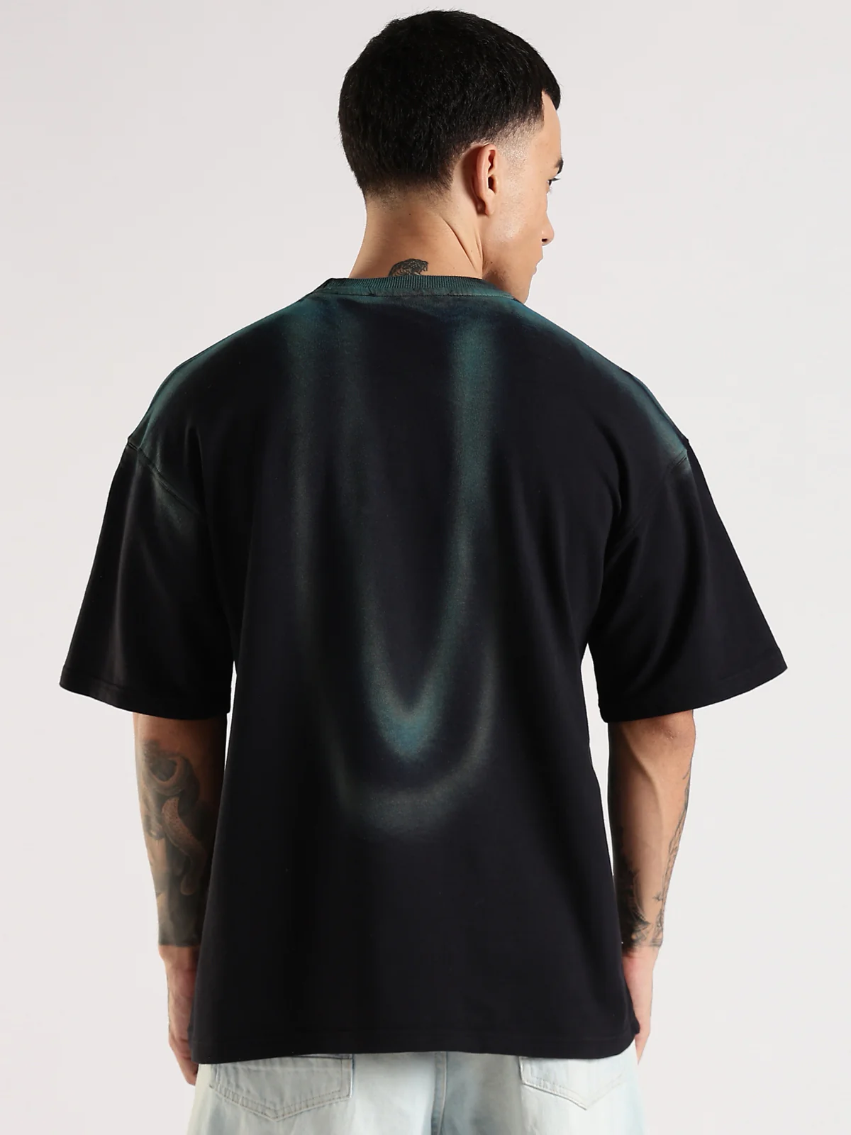 Men Multicolor Trendy Oversized Baggy Fit T-Shirt - Image 4