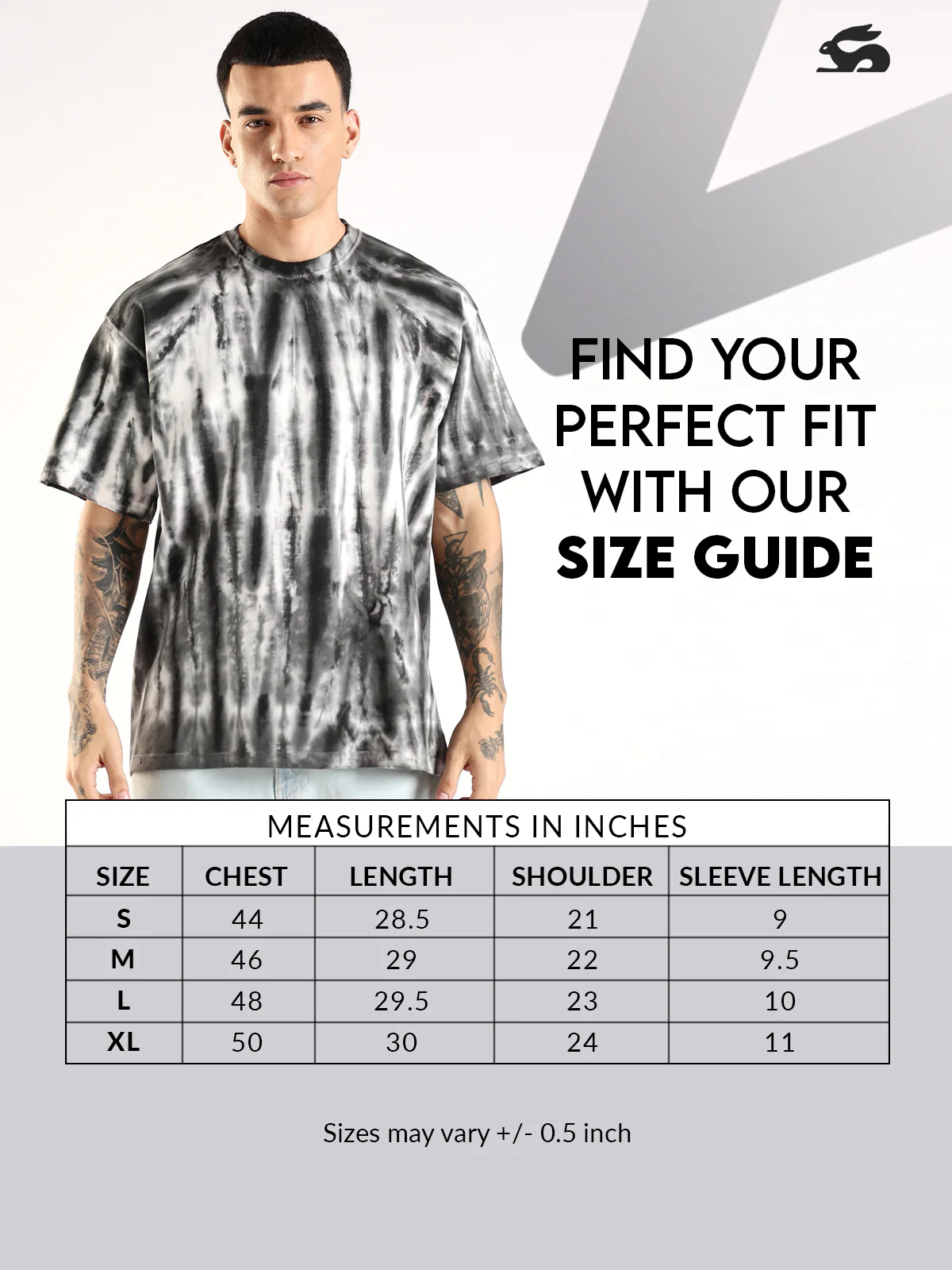 Men Multicolor Trendy Oversized French Terry T-Shirt - Image 7