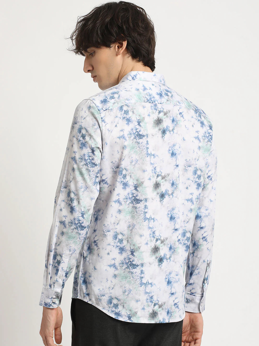 Men Multicolour Printed Slim Fit Cotton Casual Shirt - Image 4