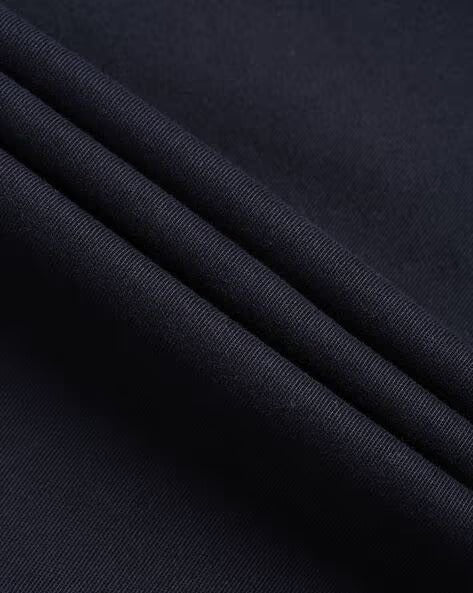 Men Navy Blue Cotton Twill Shirt - Image 7