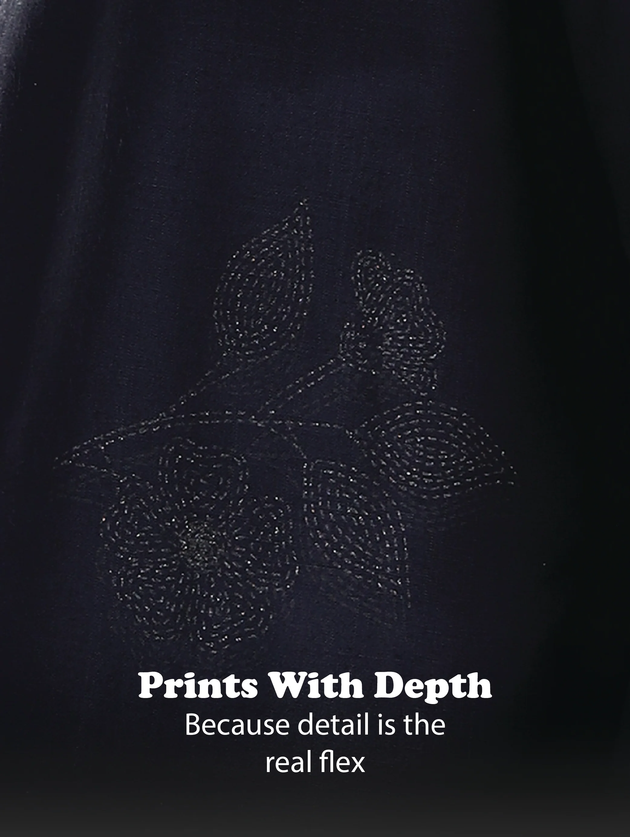 Men Navy Blue Glitter print festive wear - Image 14