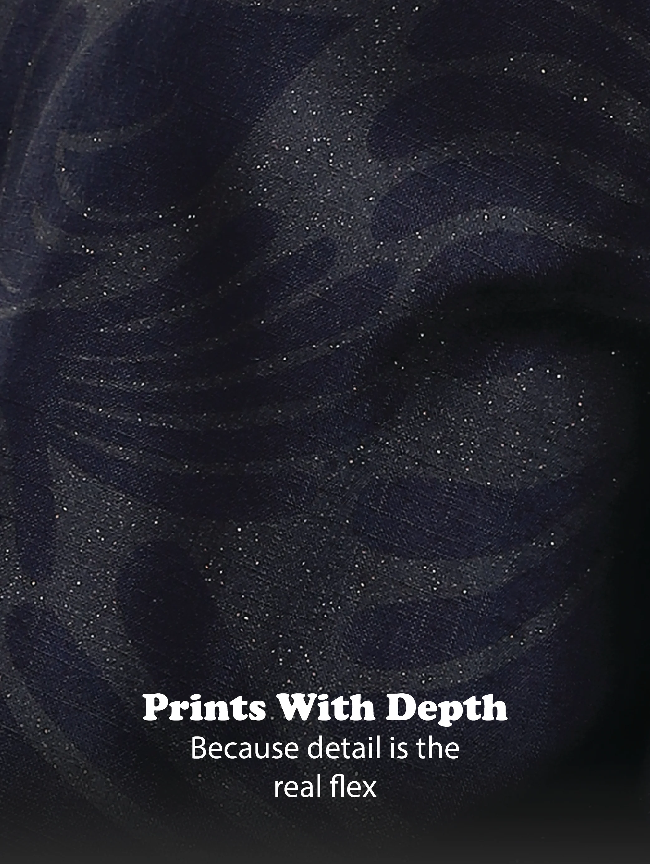 Men Navy Blue Glitter print festive wear - Image 14