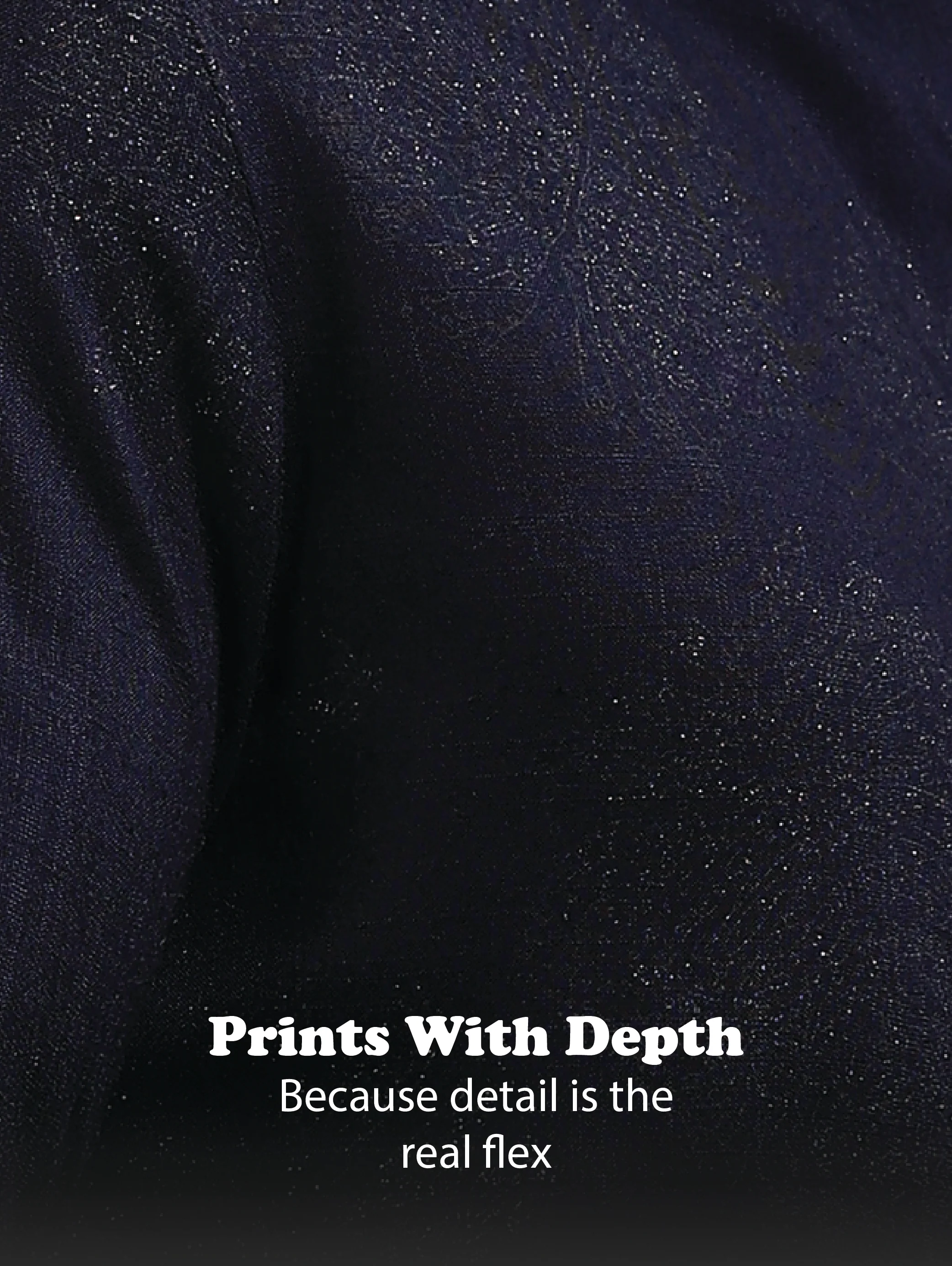 Men Navy Blue Glitter print festive wear - Image 13