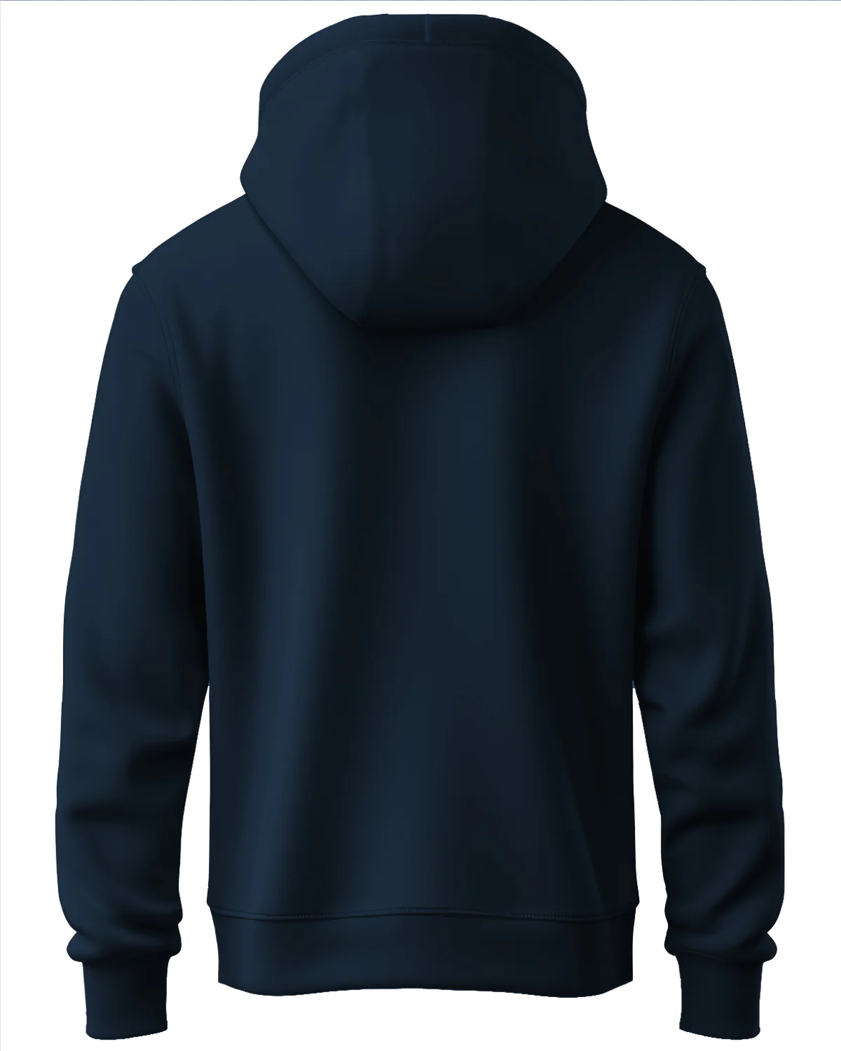 Men Navy Blue Printed Hoodie - Image 4