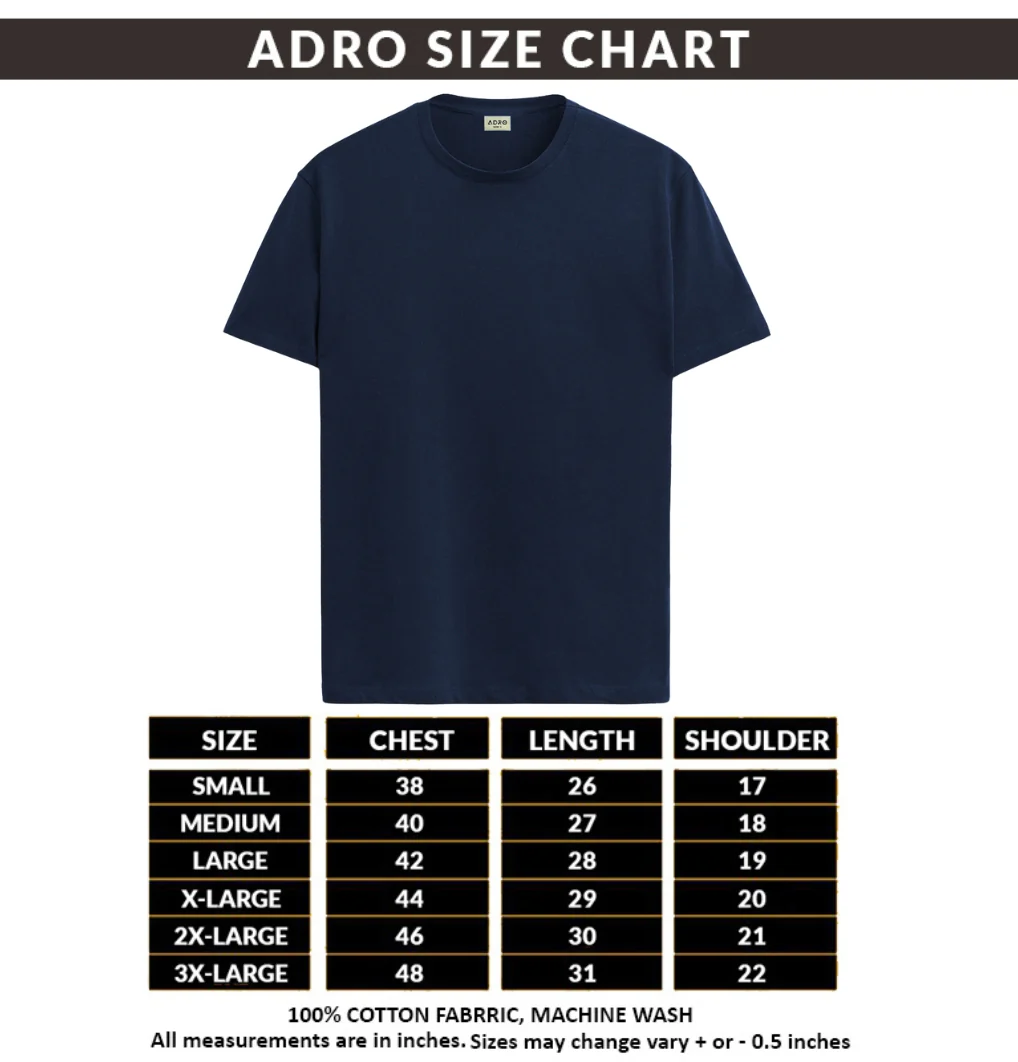 Men Navy Blue Round Neck T Shirt - Image 6