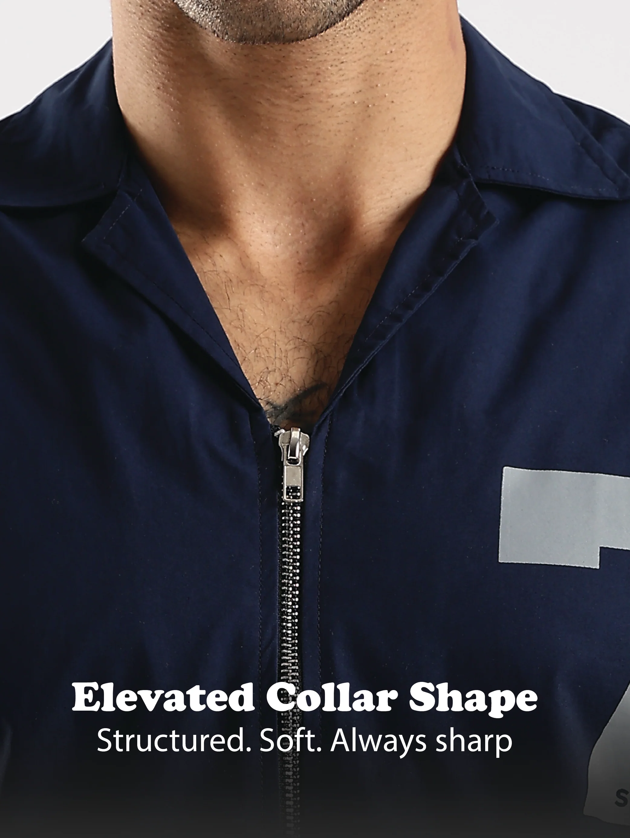Men Navy Blue Slim Fit Shirt - Image 12
