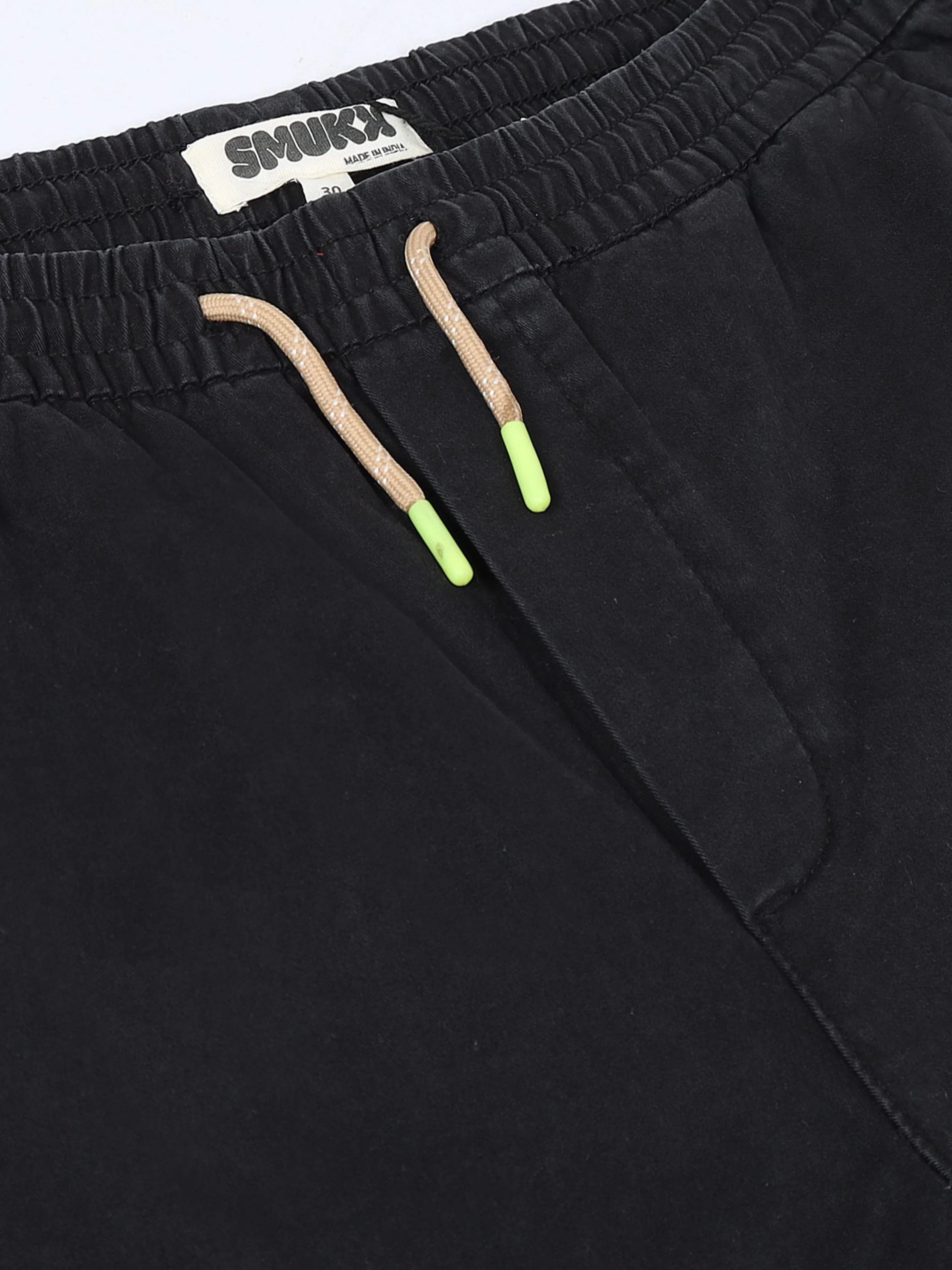 Men Black Cotton Blend Pants - Image 6