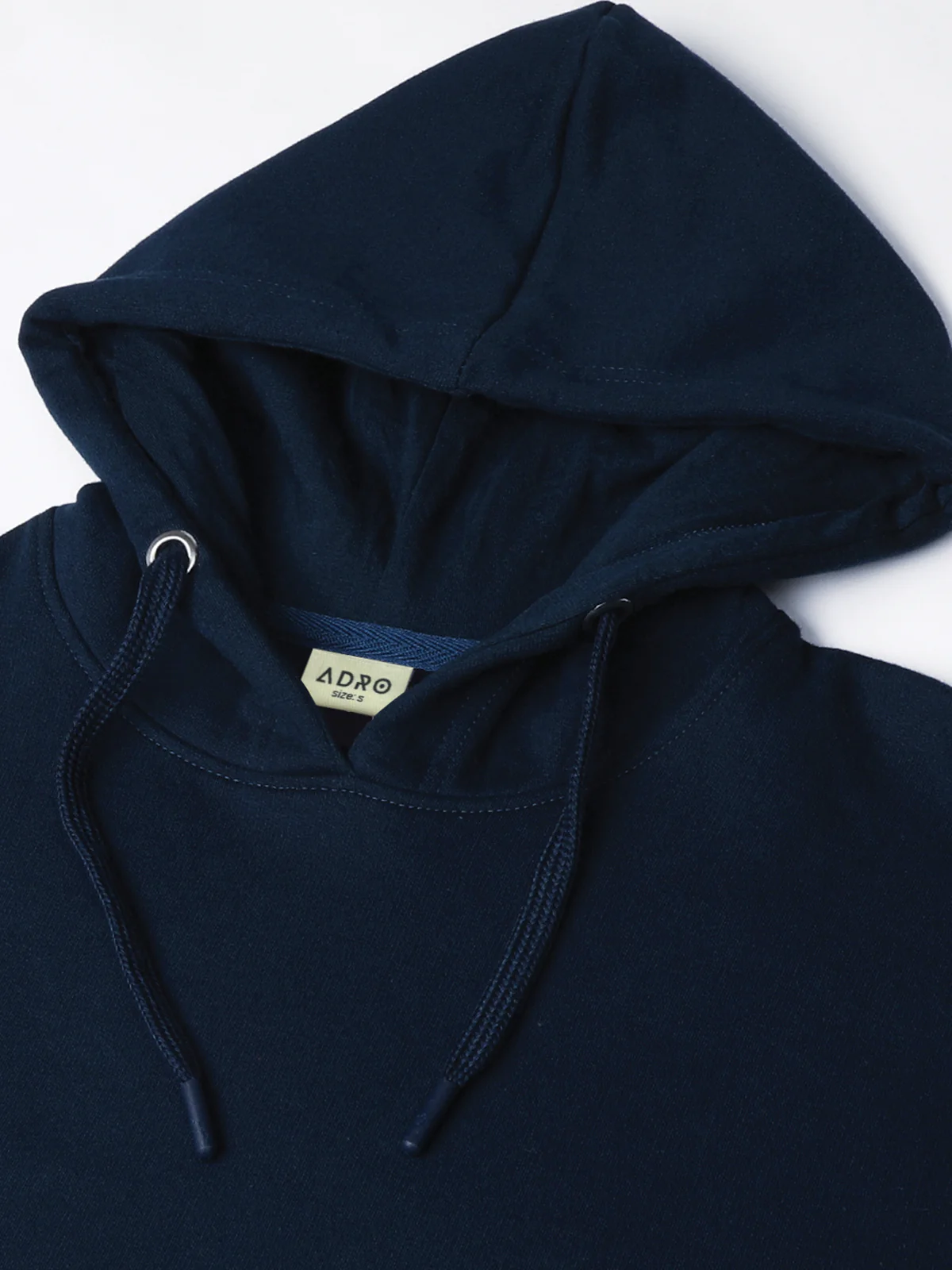Men Navy Cotton Fleece Printed Hoodie - Image 5