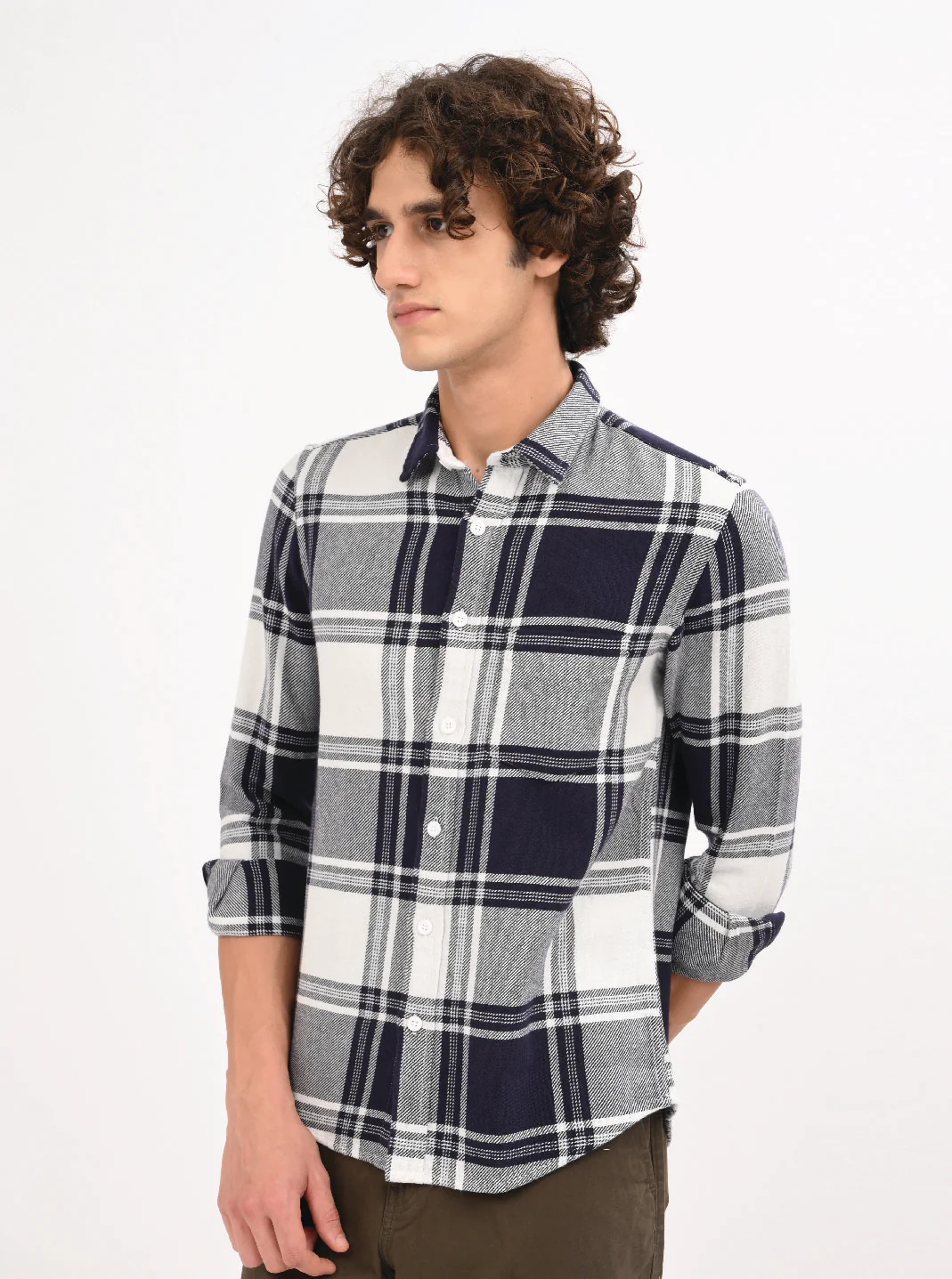 Men Navy Blue Shirt - Image 2