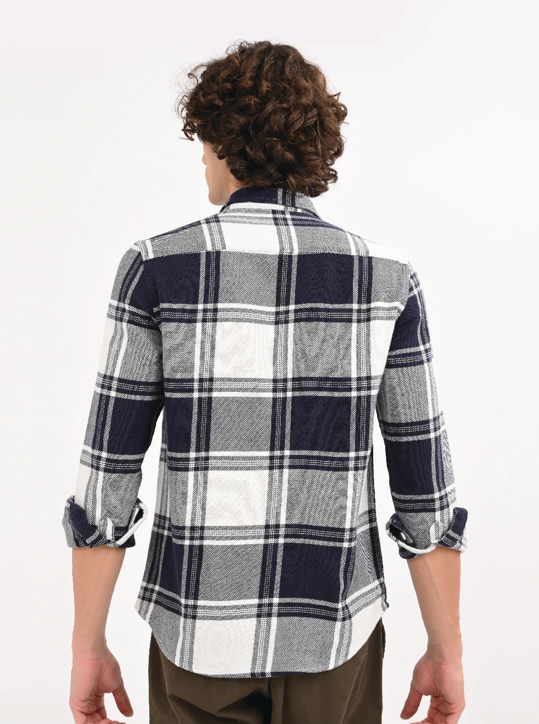 Men Navy Blue Shirt - Image 4