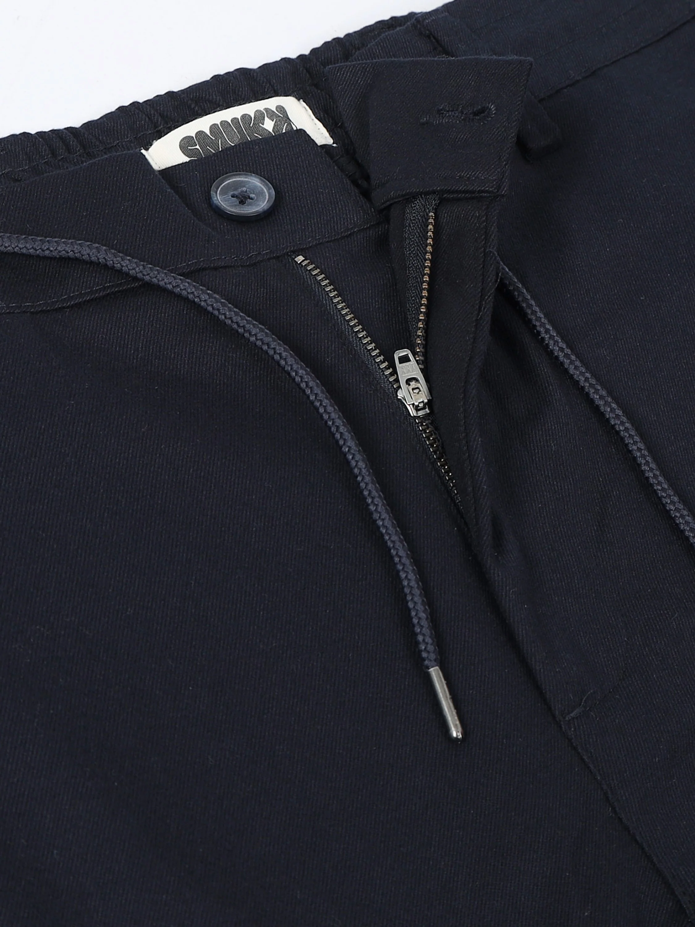 Men Navy Regular Fit Cargo Pants - Image 4