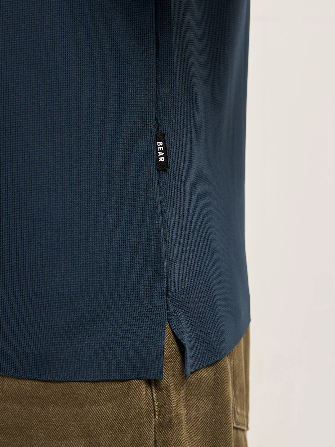 Men NavyContrast Piping Slim Fit Polo T-shirt - Image 6