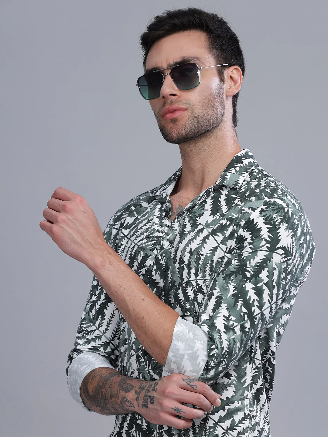 Men Nome Blue Rayon Shirt - Image 6