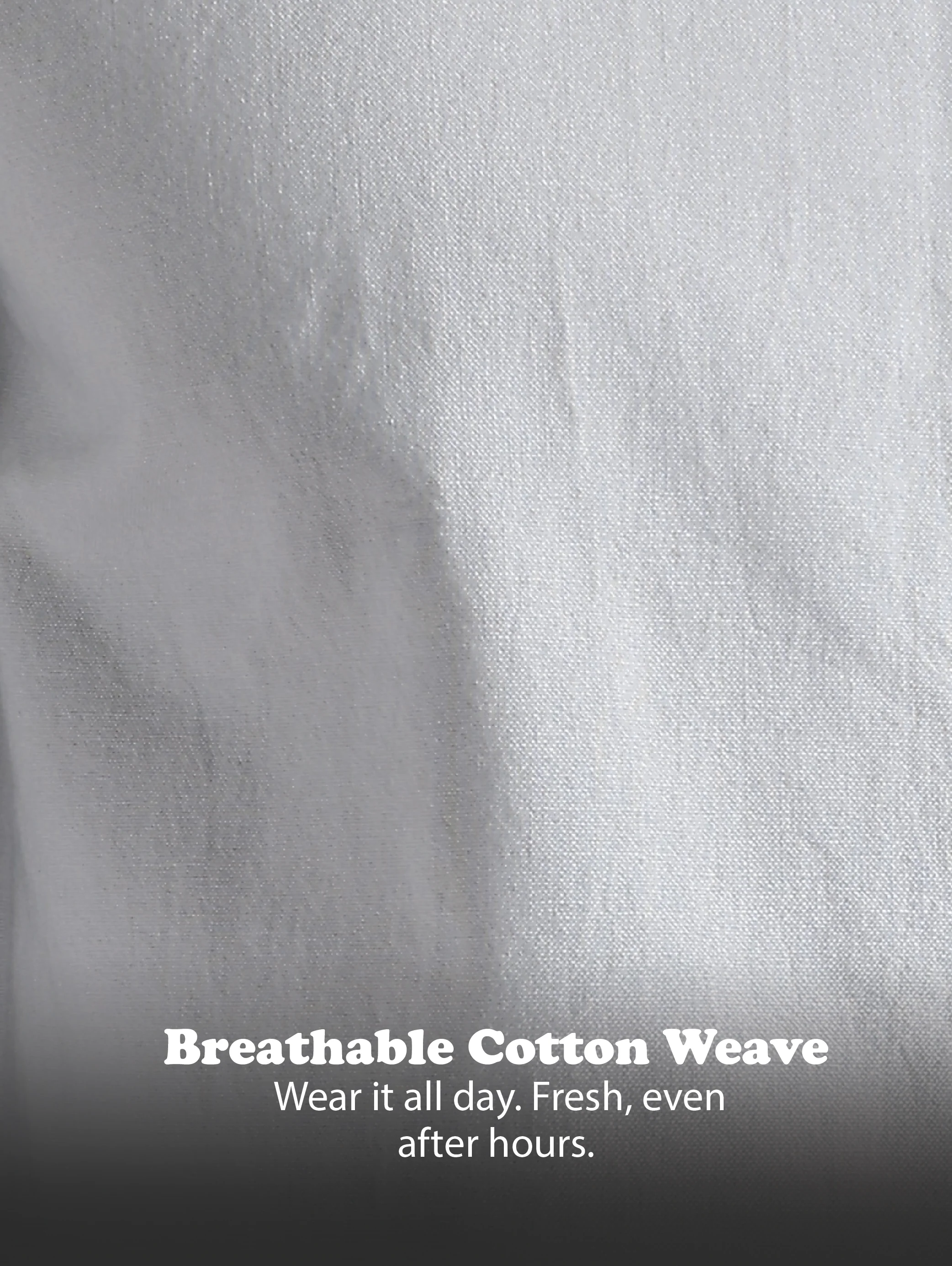 Men Off White Oxford Solid Shirt - Image 13