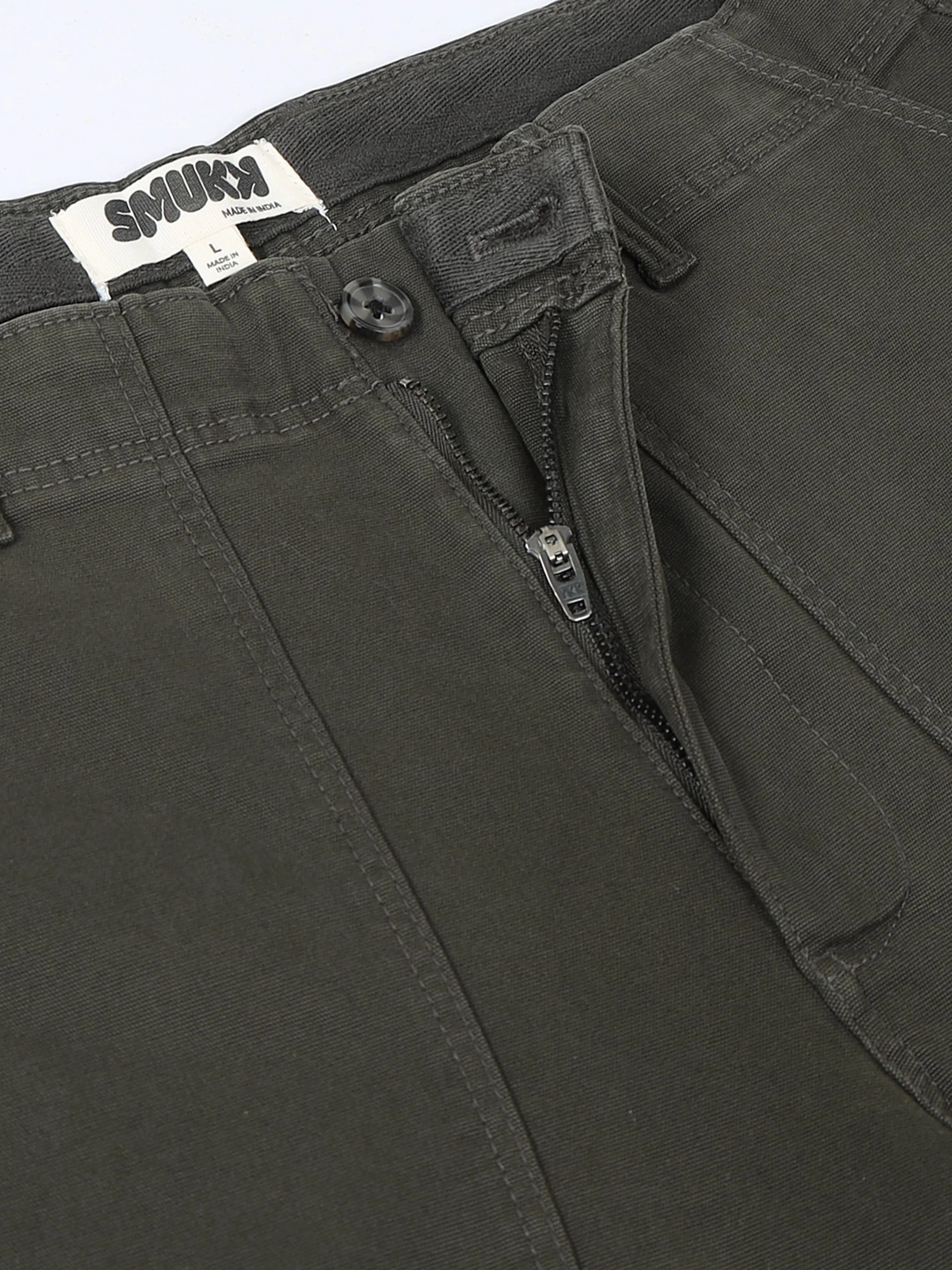 Men Olive Carpenter Cargo Pants - Image 4