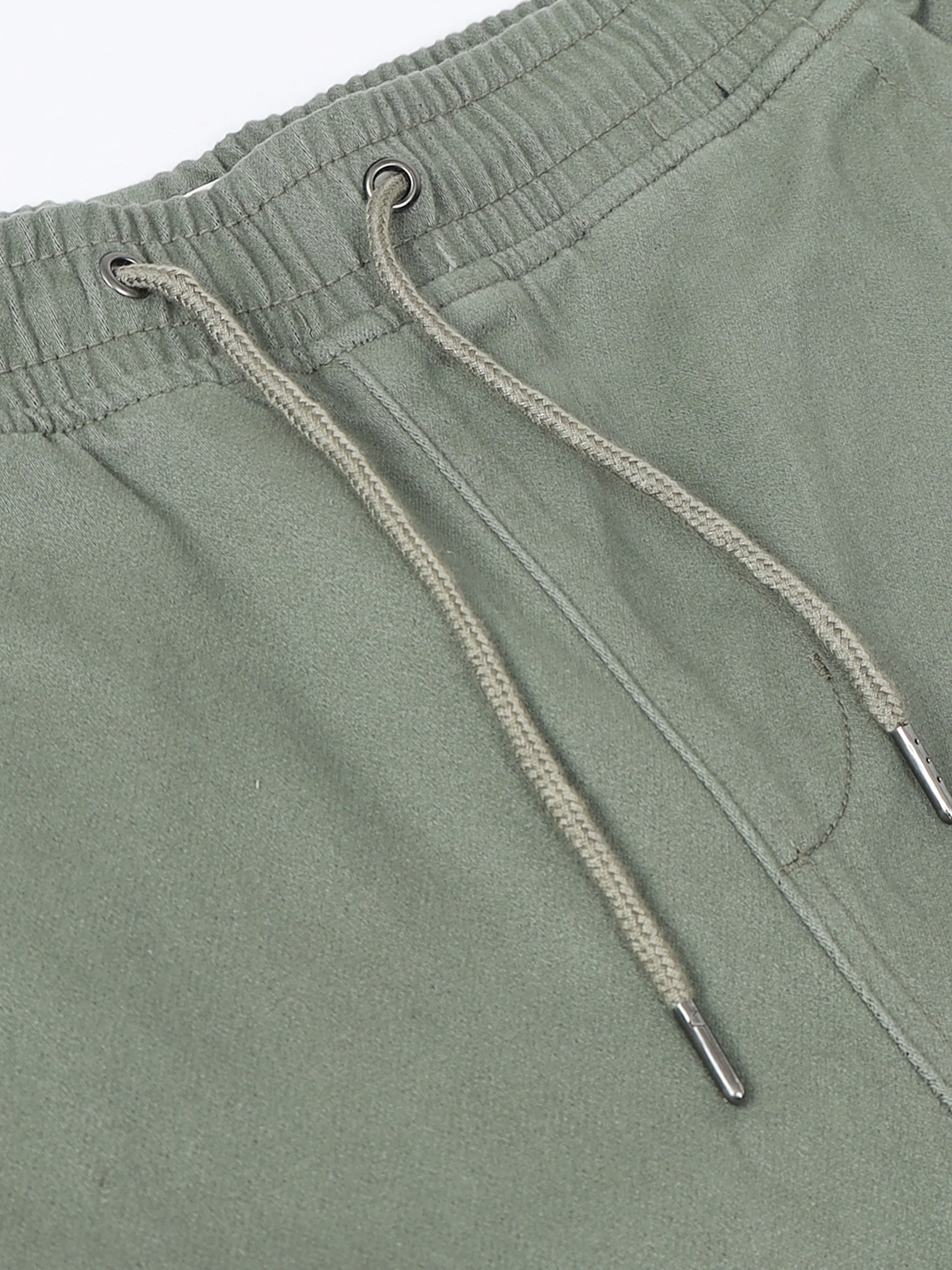 Men Cotton Stretch Olive Cargo Pants - Image 7