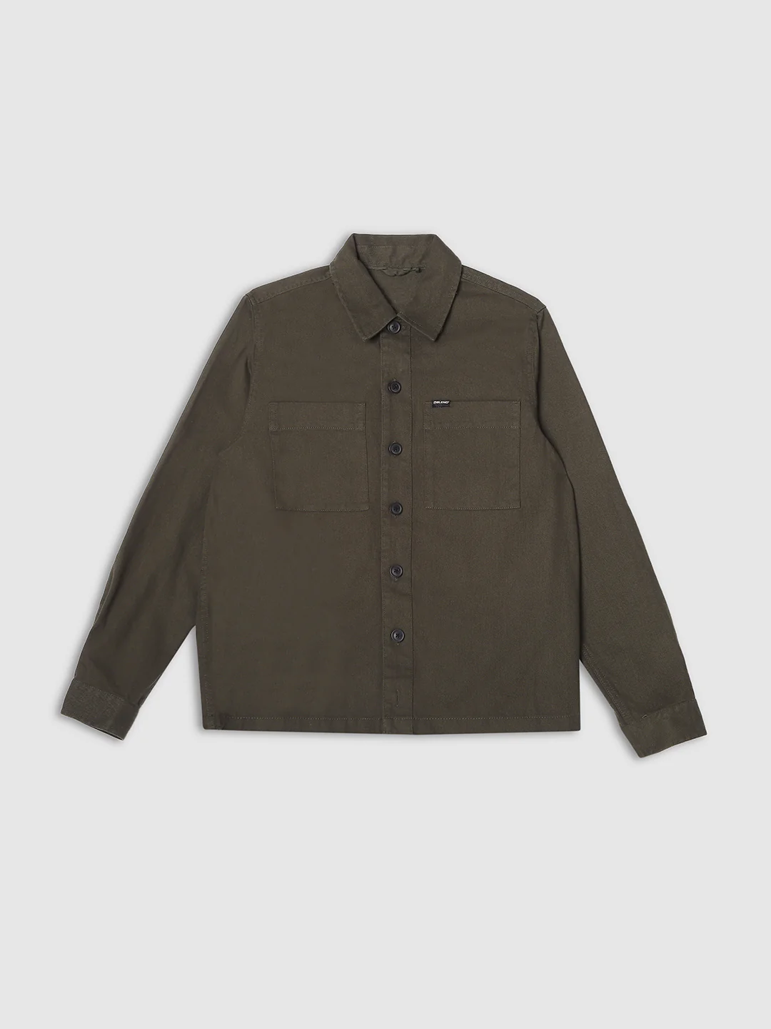 Men Olive Comfort Fit Shirt - Image 7
